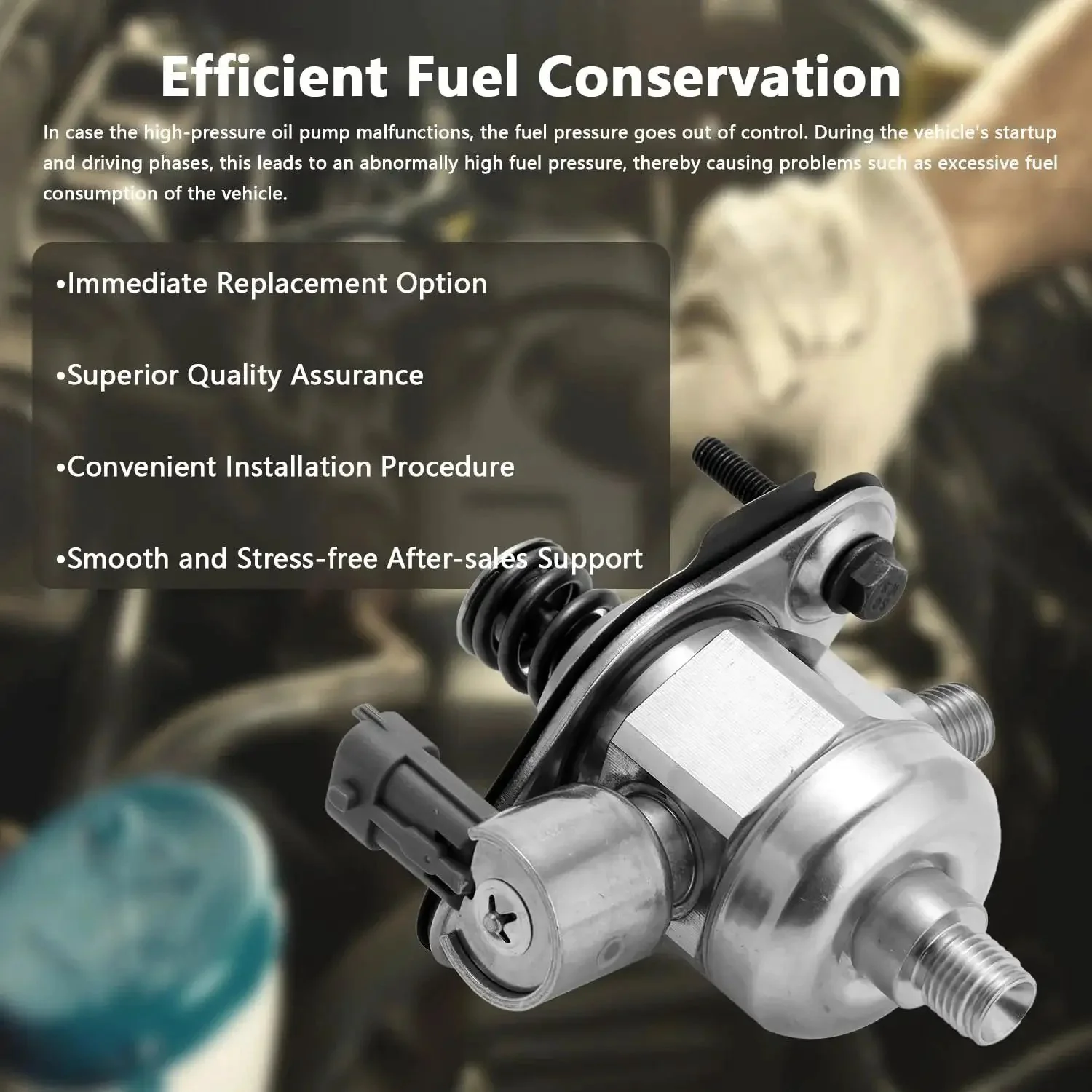 High Pressure Fuel Pump Drop In Replacement Direct Fit For Chevrolet Camaro Traverse GMC Acadia Acadia Limited Buick Enclave Lacrosse Allure Cadillac CTS STS Saturn Outlook OE Grade Performance And Reliable Fuel Delivery - Image 3