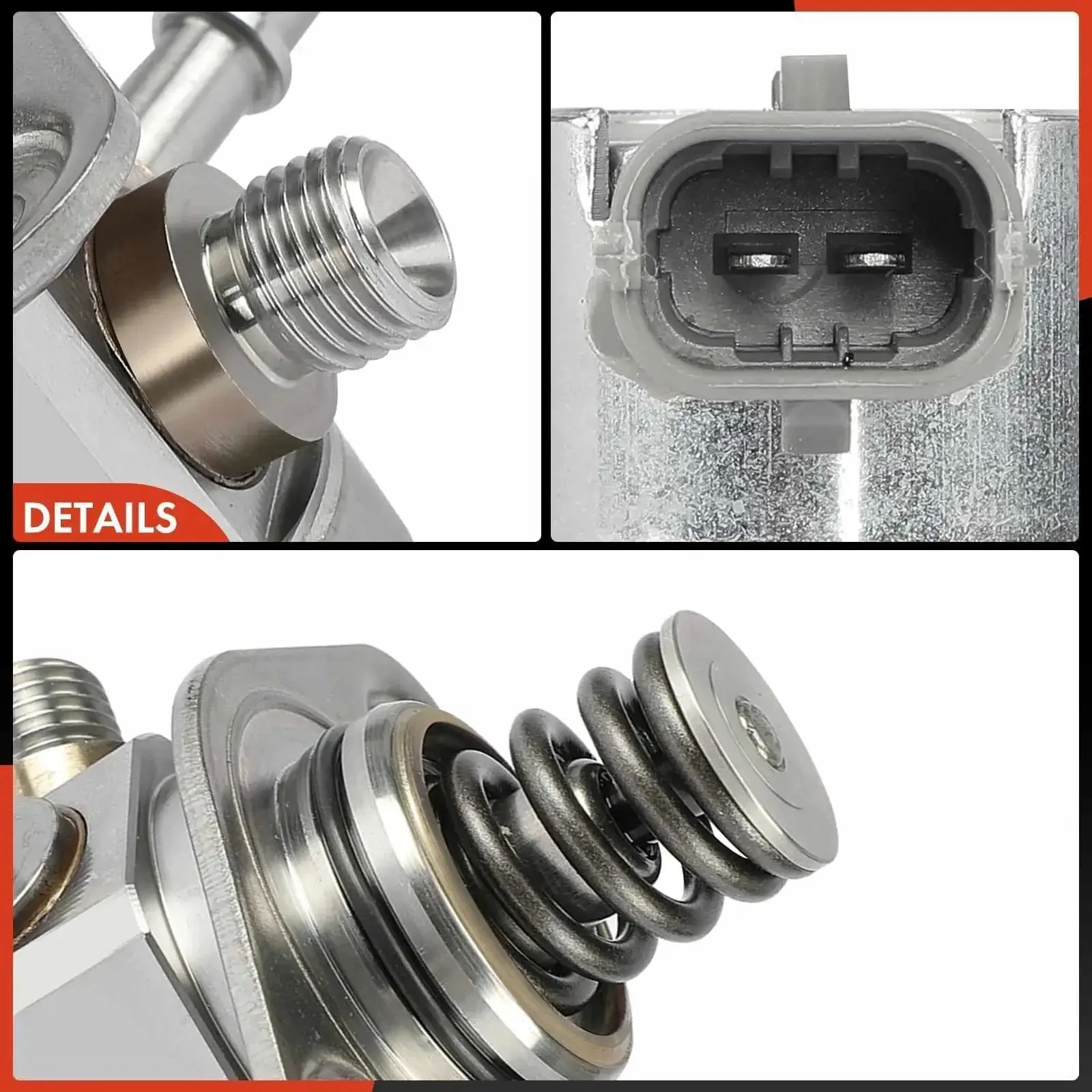 High Pressure Fuel Pump Replacement For Ford Edge 2012 To 2014 Escape 2013 To 2016 Explorer 2012 To 2015 Focus 2013 To 2018 Fusion 2013 To 2016 Taurus 2013 To 2017 Lincoln MKZ MKC MKT And Land Rover Discovery Sport Range Rover Evoque LR2 L4 2 0 L Plug - Image 3