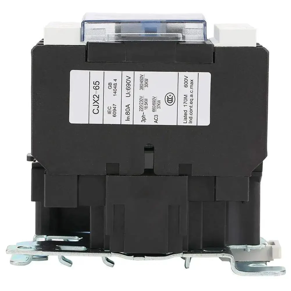 High Sensitivity AC Contactor For Industrial Electrical Systems 220V 65A Heavy Duty Load Control Fixed Or Rail Mount Built For Tough Environments And Reliable Performance In Machinery And Equipment - Image 2