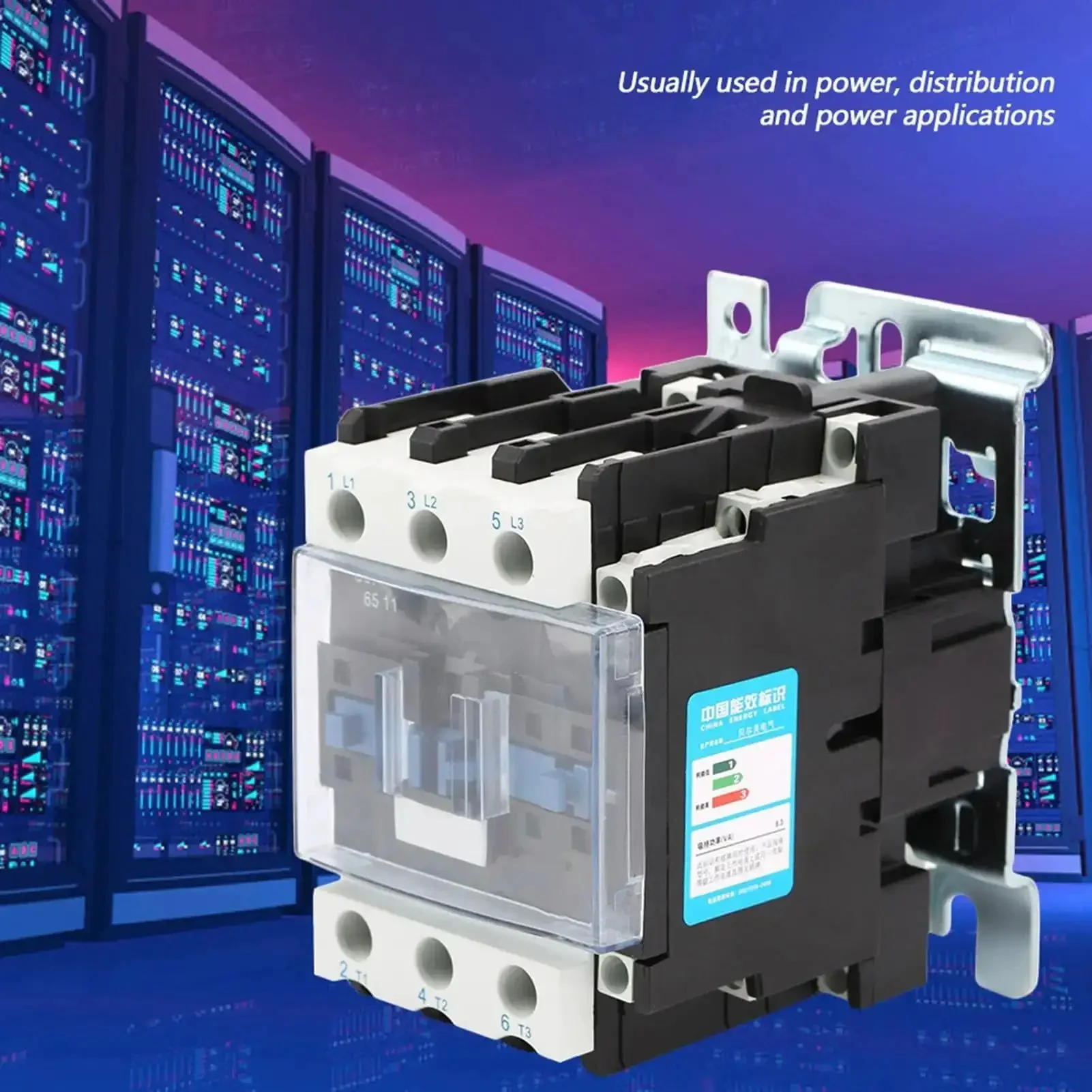 High Sensitivity AC Contactor For Industrial Electrical Systems 220V 65A Heavy Duty Load Control Fixed Or Rail Mount Built For Tough Environments And Reliable Performance In Machinery And Equipment - Image 4