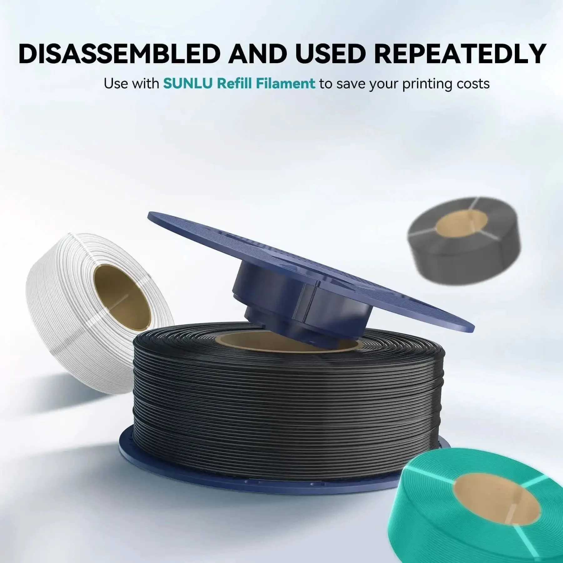 High Speed ABS 3D Printer Filament 1.75mm Black, 1Kg Spool, Rapid Printing At 350 mm Per Sec, Heat Resistant Up To 91 C, Beefy Toughness, Fast Build Quality, Compatible With Most FDM Printers - Image 5