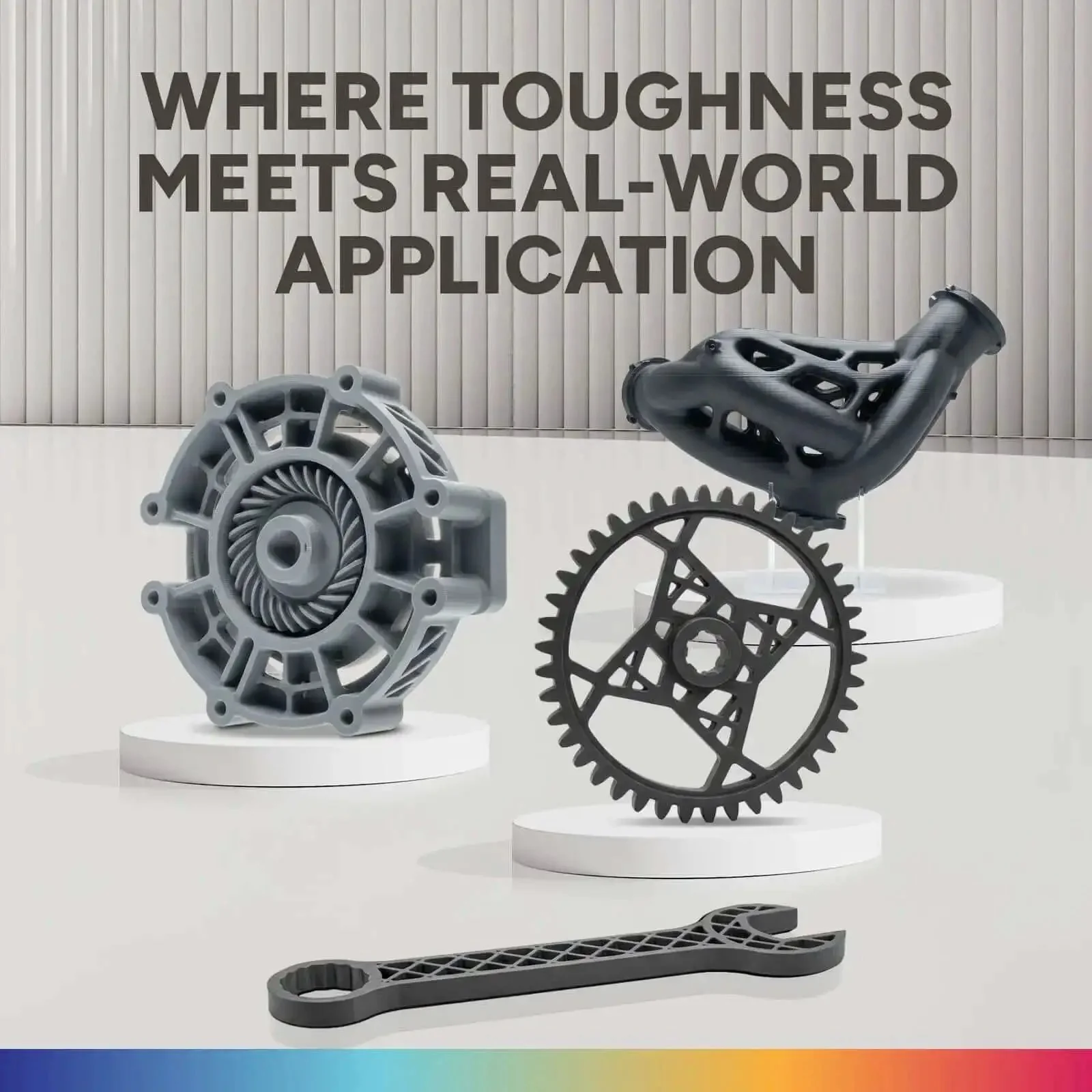 High-Strength ABS 1.75mm Filament For 3D Printers, Heat Resistant And Low Warping Black 1kg Spool, Precise Tolerance, Plus Minus 0.02mm, Durable Prototyping Material For Automotive Parts, Enclosures, And Great Layer Adhesion - Image 4