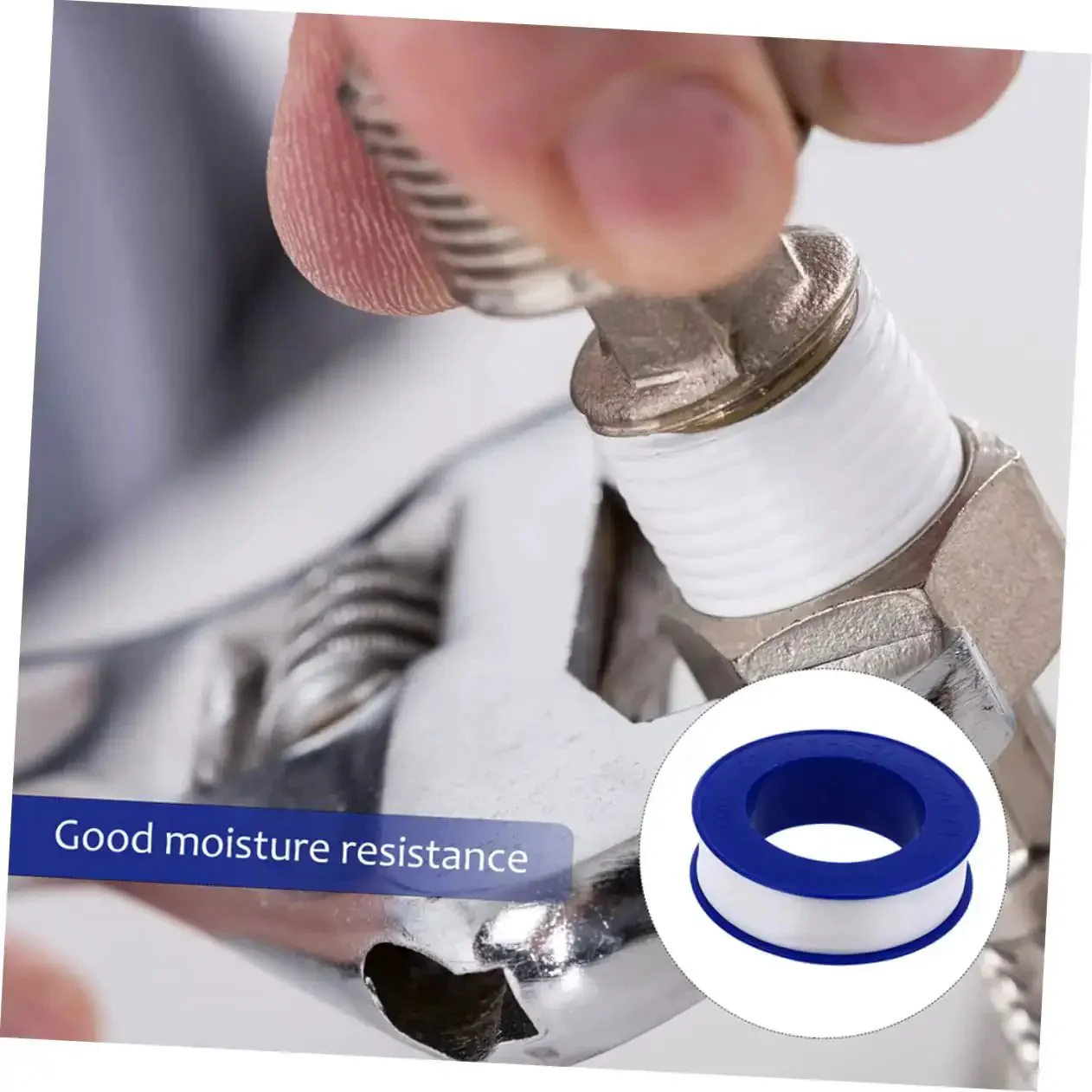 High Temp PTFE Plumbing Tape Sealant For Outdoor Use All Weather Acid And Alkali Resistant Plumber Tape Leak Proof Tape For Pipes And Fittings 20 Rolls Durable Waterproof Sealant - Image 3