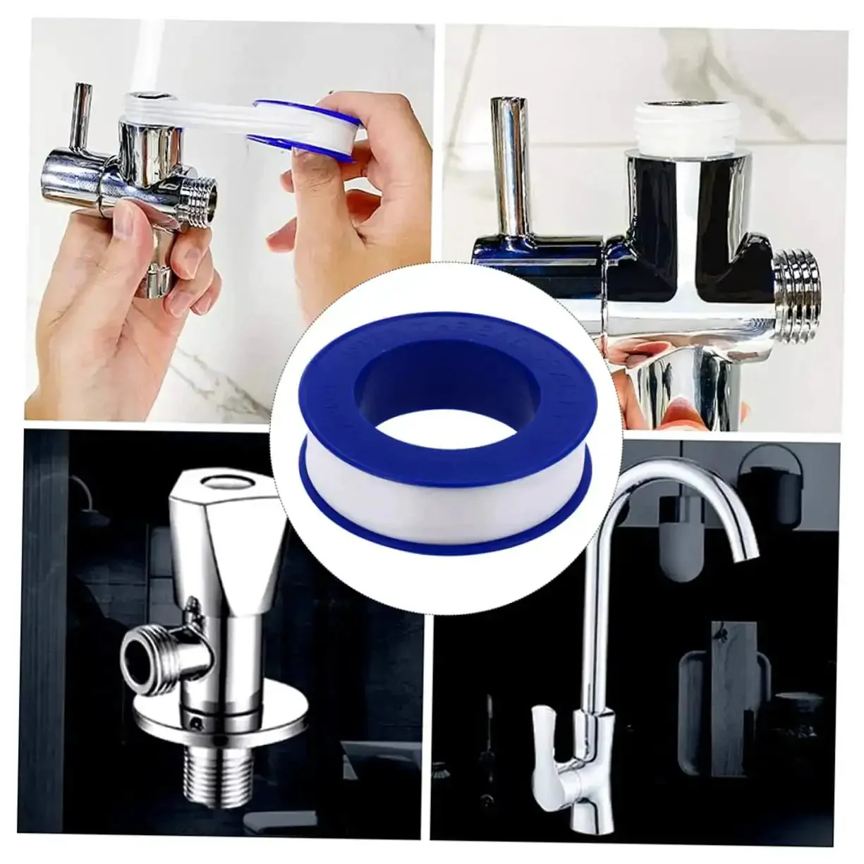High Temp PTFE Plumbing Tape Sealant For Outdoor Use All Weather Acid And Alkali Resistant Plumber Tape Leak Proof Tape For Pipes And Fittings 20 Rolls Durable Waterproof Sealant - Image 4