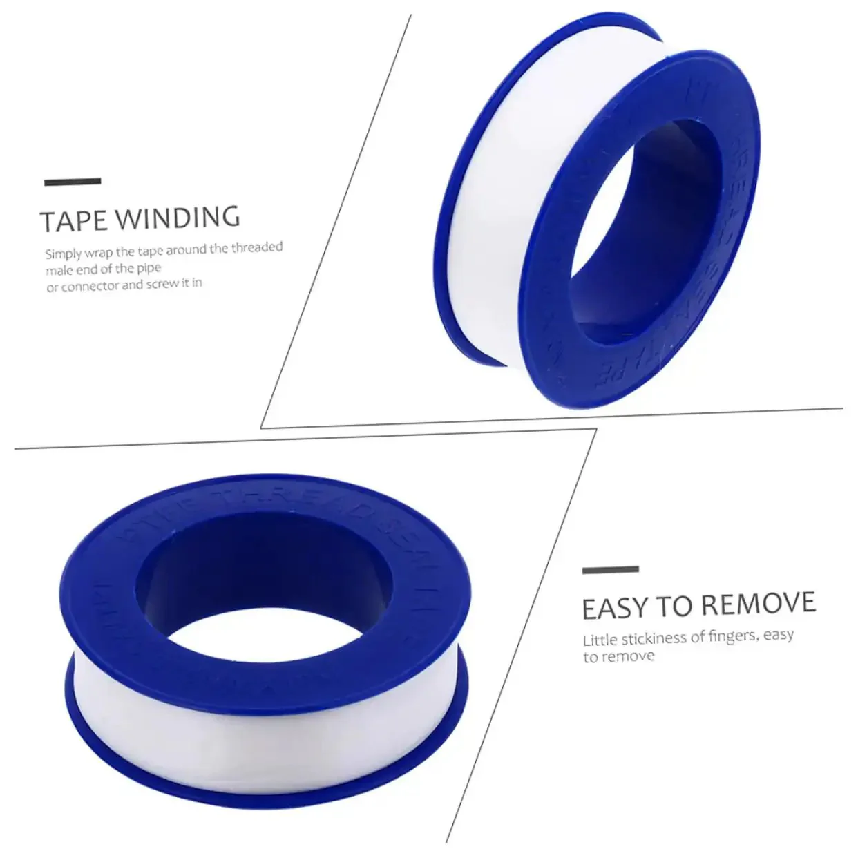 High Temp PTFE Plumbing Tape Sealant For Outdoor Use All Weather Acid And Alkali Resistant Plumber Tape Leak Proof Tape For Pipes And Fittings 20 Rolls Durable Waterproof Sealant - Image 9