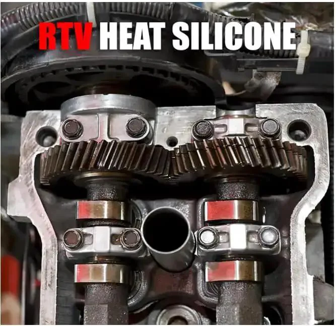 High Temp RTV Silicone Gasket Maker And Sealant For Automotive And Machinery, Heat Resistant From 104F To 572F, Red, 10.2 Oz, 2 Pack, Trusted Gasket Sealant For Engine, Water Pump, Intake Manifolds And High Heat Sealing For Your Ride - Image 3