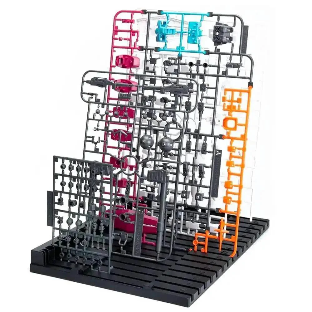 Hobby Parts Organizer Rack And Folding Shelves Stand For Model Kit Build Plastic Tool Holder And Part Tray Space Saving Storage For Miniatures And Paints 29x18cm - Image 3