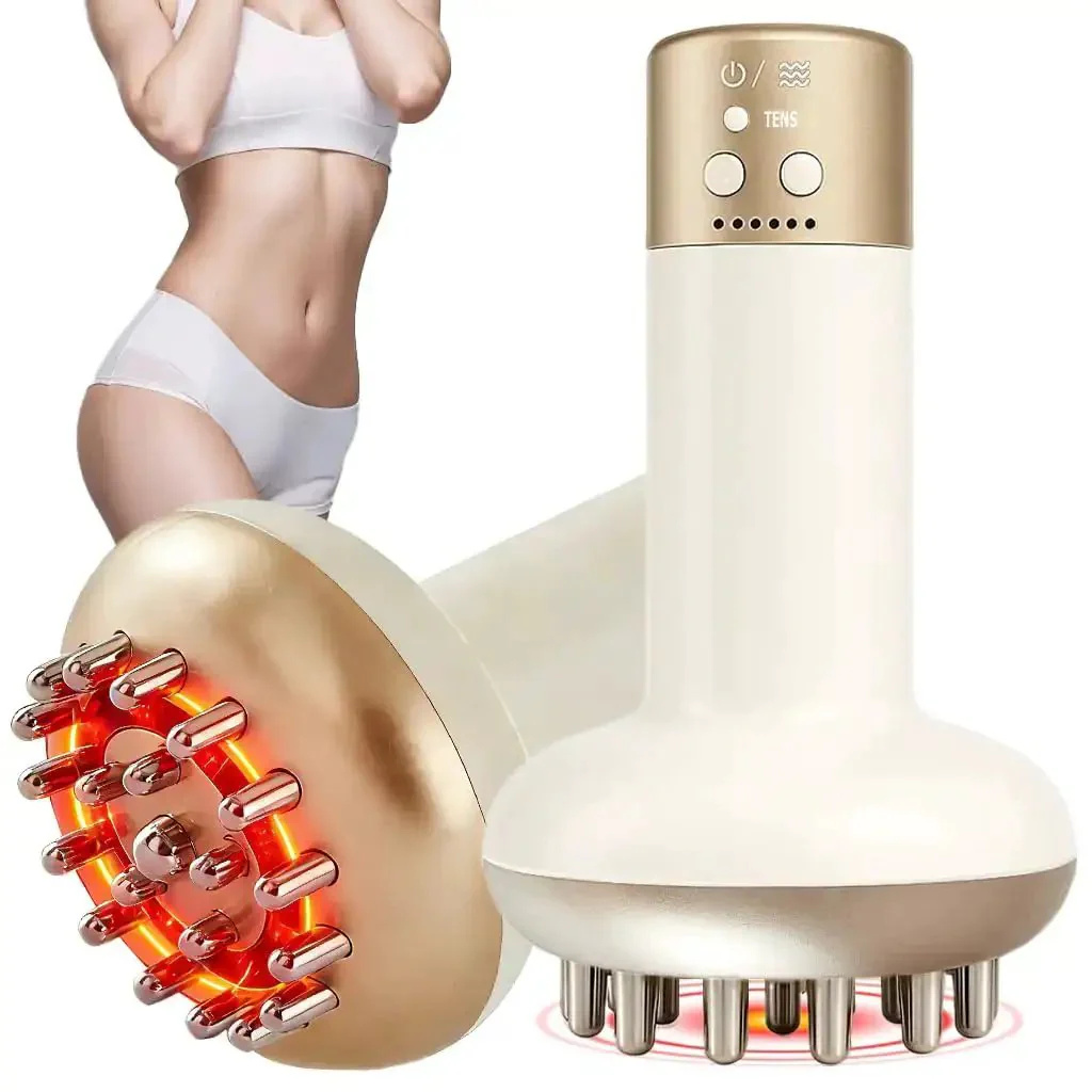 Home Spa Lymphatic Drainage Massager With Microcurrent Light Heat And Vibration For Legs Arms And Belly Anti Cellulite Tool To Reduce Swelling And Water Retention Boost Detox Fight Cellulite And Sculpt Your Body At Home Like A Pro