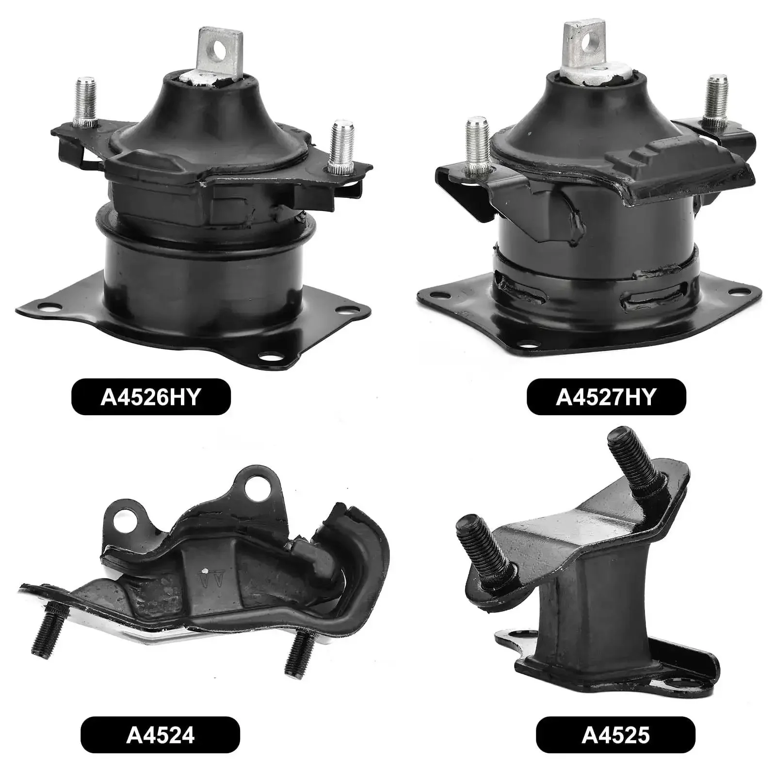 Honda Accord 3.0L Engine Motor Mount Set Six Piece Drop In Ready Replacement Kit For Auto Transmission Fits 2003 2004 2005 2006 2007 Includes Front Rear Upper Mounts A4526HY A4527HY A4524 A4525 A4544 A4517 - Image 6