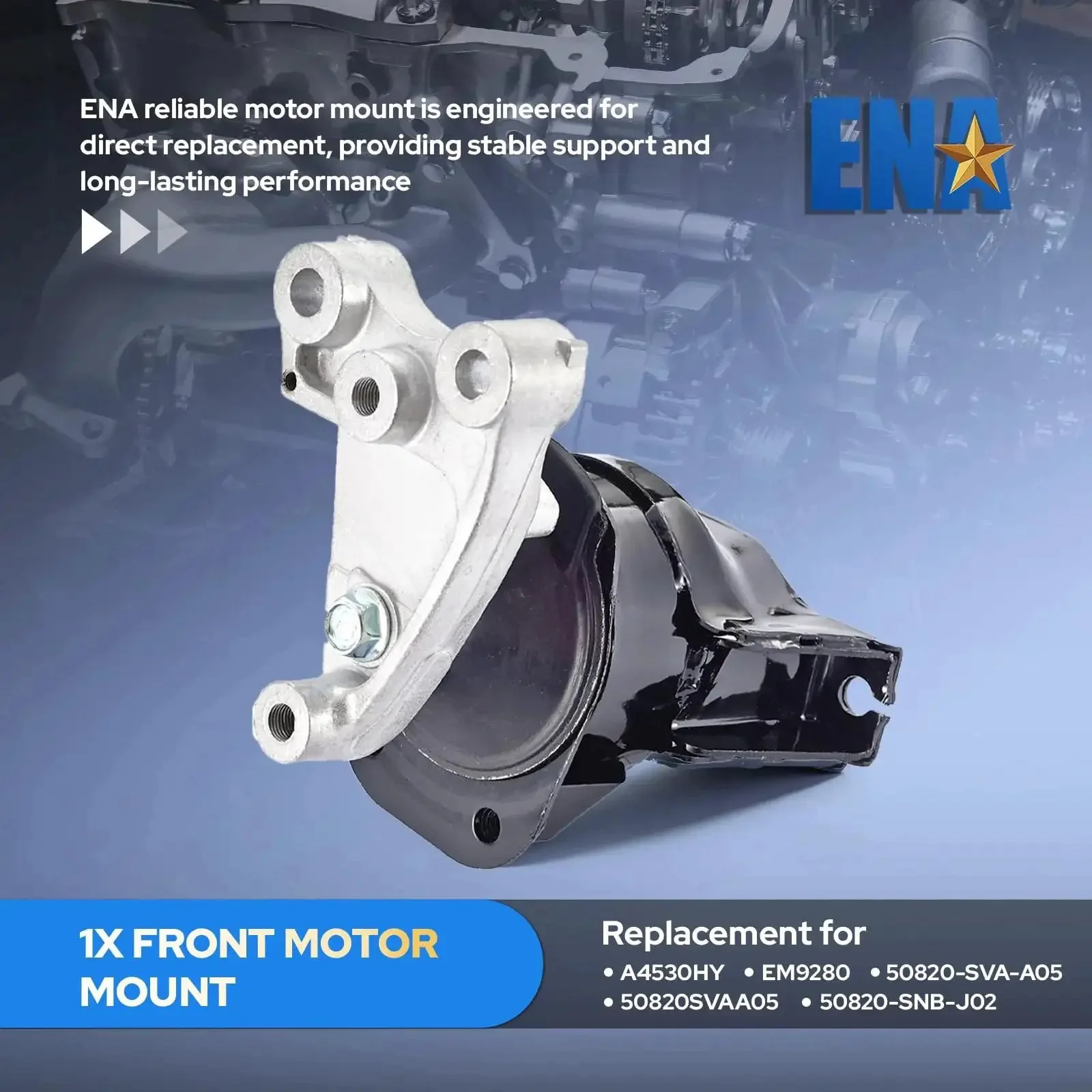 Honda Civic Front Right Engine Mount Replacement 2006 2007 2008 2009 2010 2011 1.8L L4 Direct Fit Easy Install OEM Style A4530 EM9280 50820SVAA05 Durable Motor Mount for Reduced Vibration and Smoother Engine Performance - Image 4