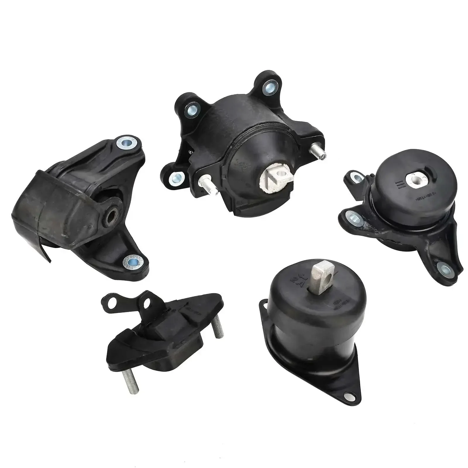 Honda Engine Motor Mount Set For Honda Accord 2.4L 2008 2009 2010 2011 2012 And Acura TSX 2.4L 2009 2010 2011 2012 2013 Beefed Up Replacement A4565 A4572 A4570 A4584 A4561 Front Mount Front Right Mount Rear Mount Lower Mount Kit