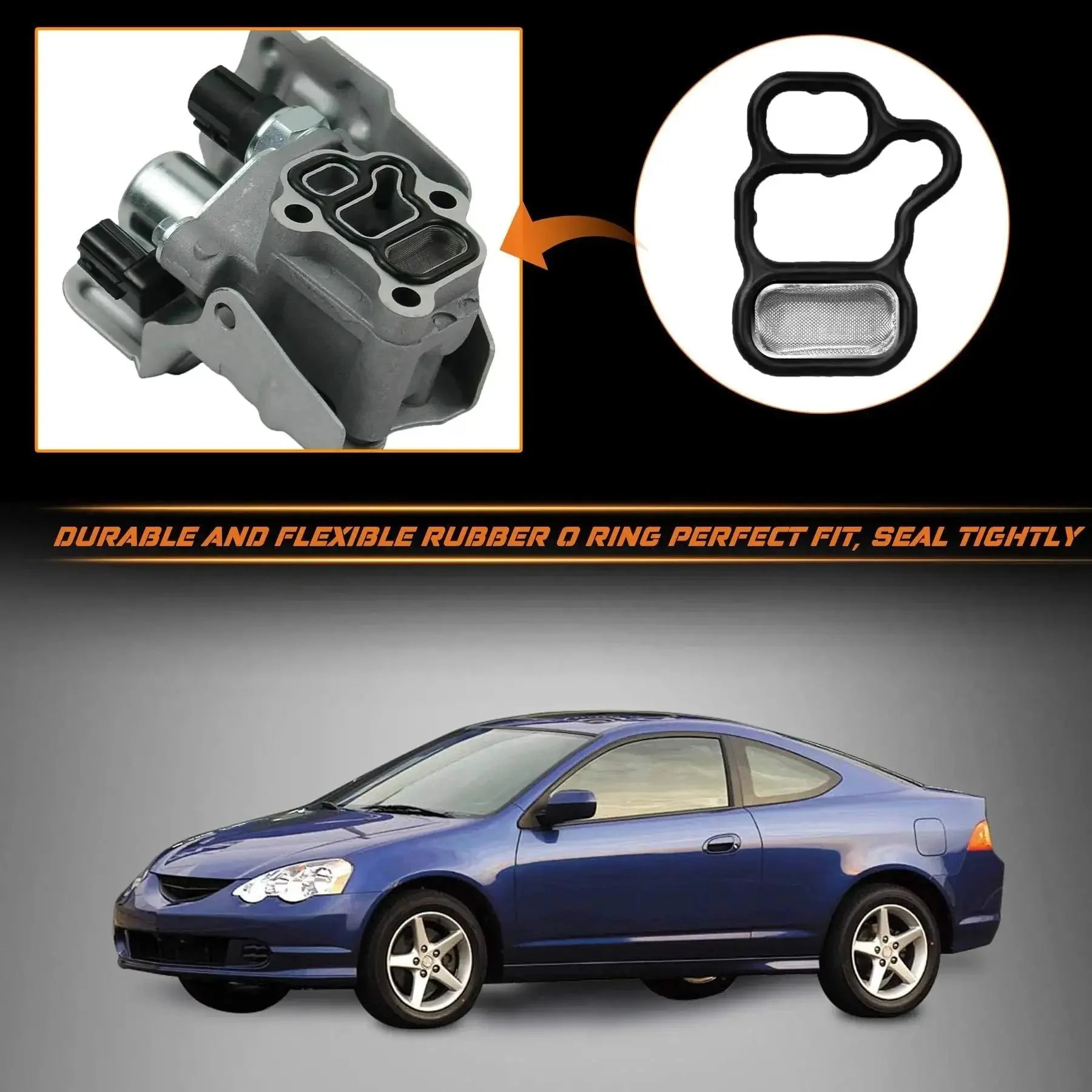 Honda VVT Solenoid Gasket And Valve Cover Set For Civic Accord CR V Element Fit And Acura RSX TSX, Anti Oil Leakage Gasket Kit For 2003 2012 2.0L Engines Including Type S, Easy Install, Great Bang For Your Buck - Image 2