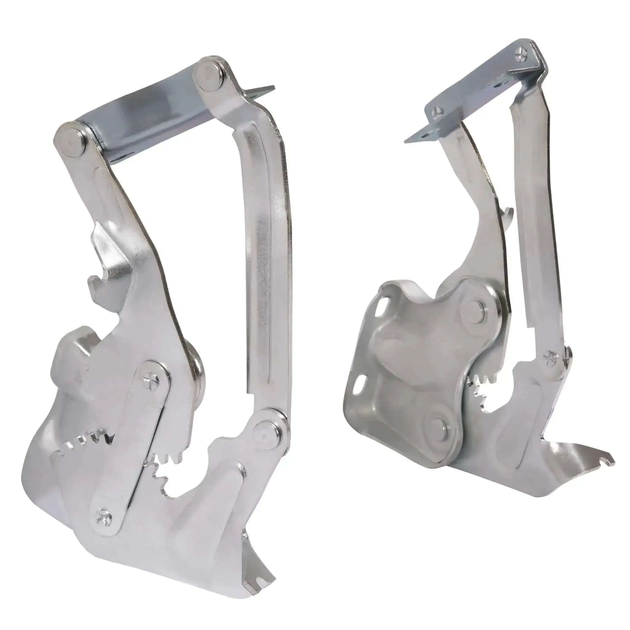 Hood Hinge Pair For 1955 Chevy Bel Air Nomad One Fifty Two Ten Cars With Steel Construction And Galvanized Silver Finish Durable OEM Style Fit For Classic Bel Air - Image 3