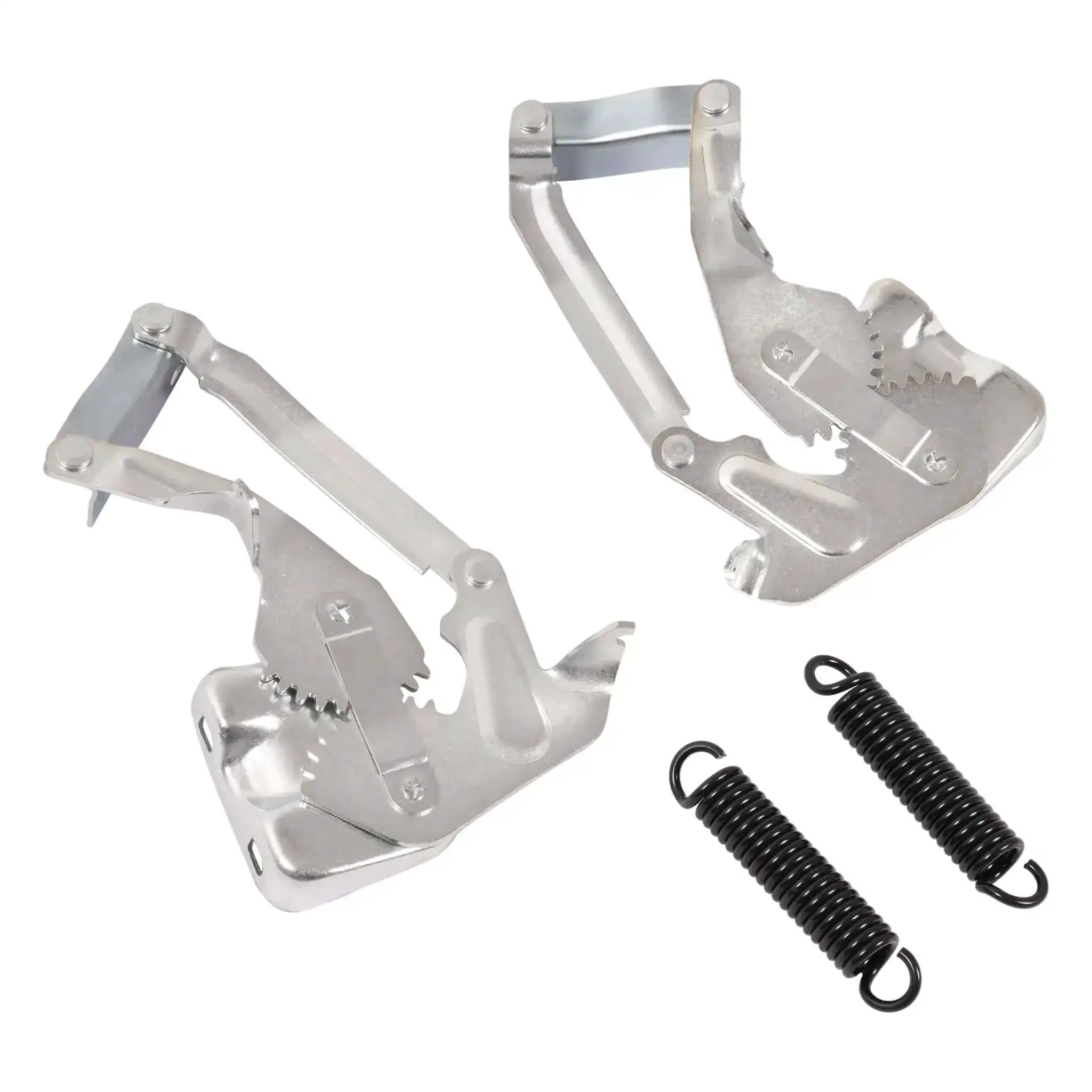 Hood Hinge Pair For 1955 Chevy Bel Air Nomad One Fifty Two Ten Cars With Steel Construction And Galvanized Silver Finish Durable OEM Style Fit For Classic Bel Air - Image 4