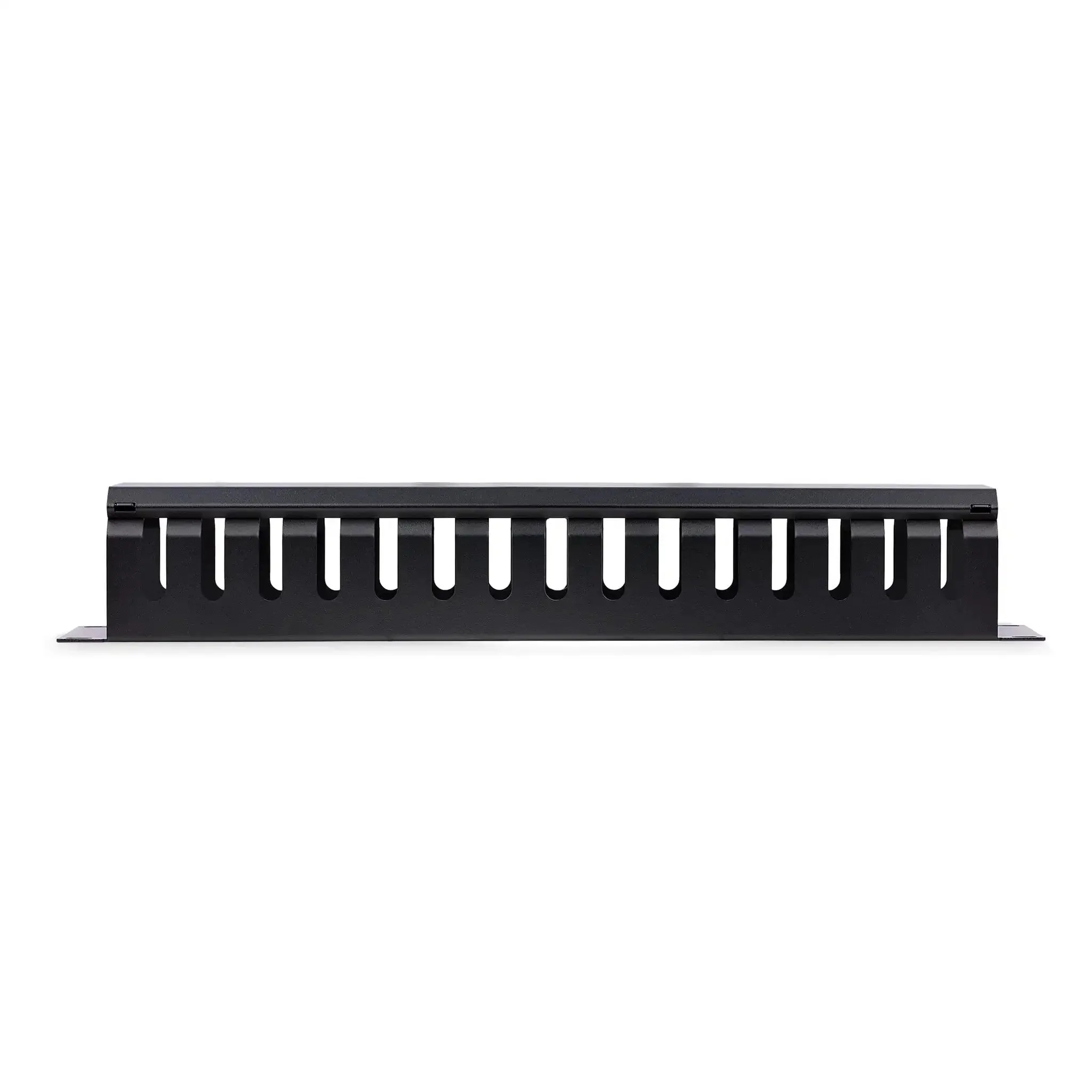 Horizontal 2U Server Rack Cable Management Finger Duct With Cover For 19 Inch Network Racks Slotted Wire Duct Raceway Panel With Back Pass Through Holes For Clean Easy Cable Routing And Bundling In Data Centers Pro Grade Nerd Approved - Image 6