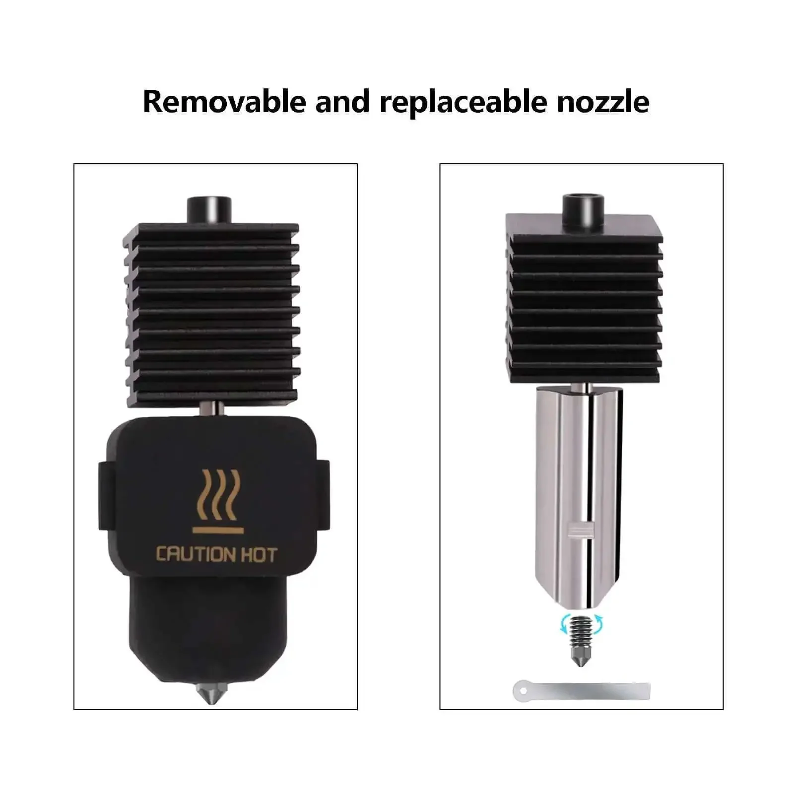 Hotend Upgrade Kit For A1 Mini And A1 3D Printers With 0.2mm Hardened Steel Nozzle Detachable Nozzle Silicone Socks And Heating Block For Pro Grade Smoother More Precise Prints - Image 5