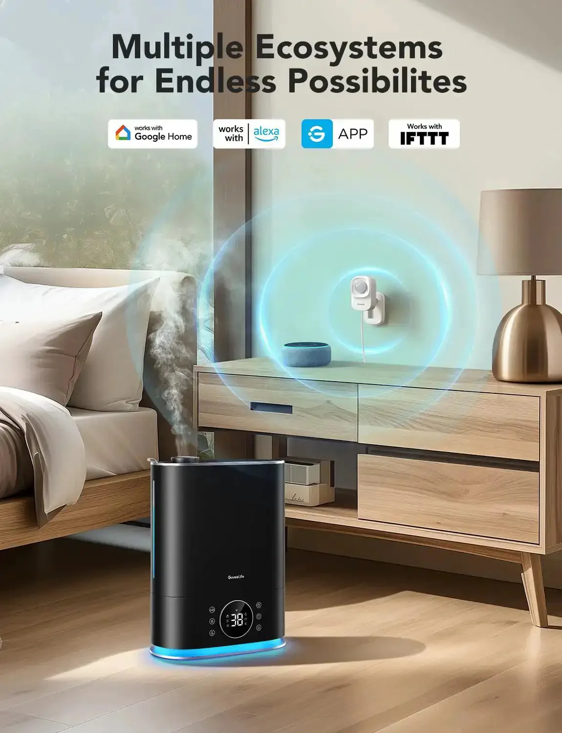 Human Presence Sensor With MmWave Radar And PIR Indoor Smart Home Motion And Zone Positioning Multi Person Detection 2.4 GHz WiFi Required Works With Alexa And Google Home For Auto Home Automation - Image 5