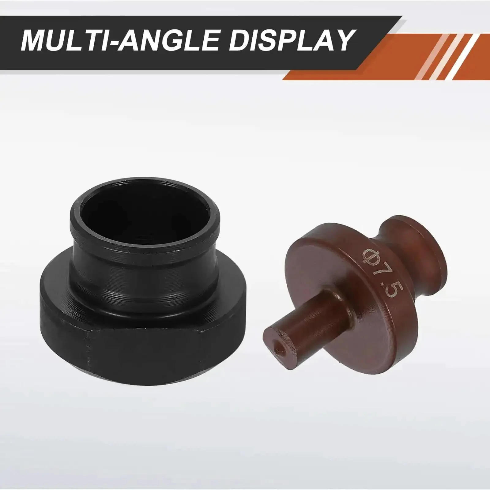 Hydraulic Hole Punch Die 7.5mm Round Hole For Electric Punching Machine Kit MHP-20 JP-20 With 40Cr Steel Construction Burgundy And Black Finish Long Lasting Die Set For Precise Metal Punching At Home Or Shop - Image 4