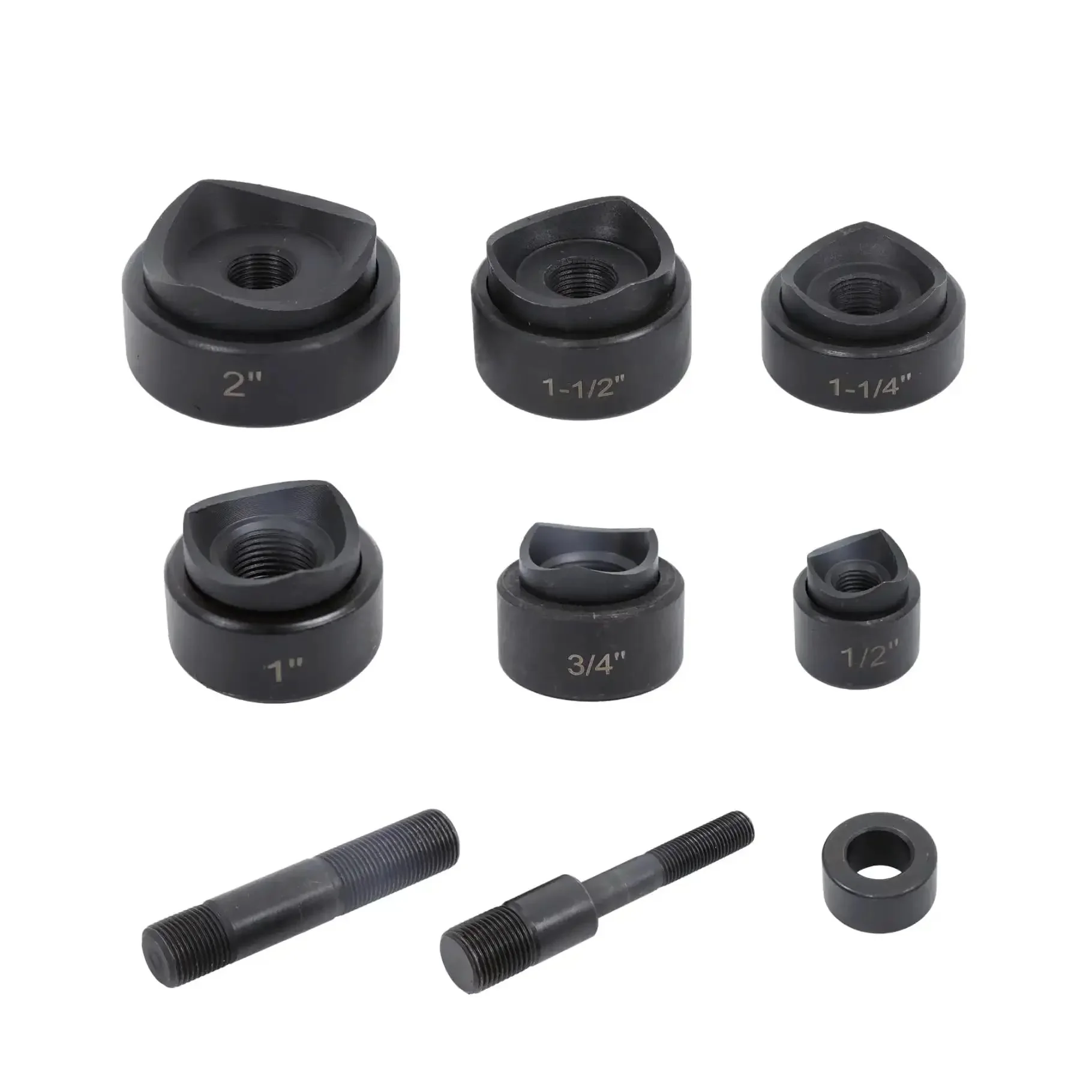 Hydraulic Knockout Punch Kit 8 Ton Conduit Hole Cutter Set With 6 Dies For Metal Sheet Panel Heavy Duty Pro Grade Power Tool For Fast Clean Cuts In Electrical Work And DIY Projects - Image 4