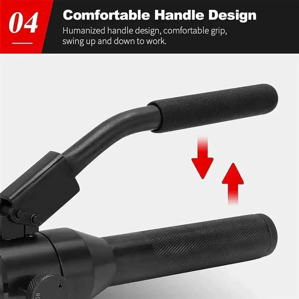 Hydraulic Knockout Punch Kit Pro Grade For Electrical Boxes And Metal Sheets, 22.5mm To 61.5mm Hole Cutter Set With 6 Dies, Heavy Duty Conduit Punch Tool, 66KN Clamping Power For Fast, Clean, On Site Holes - Image 3
