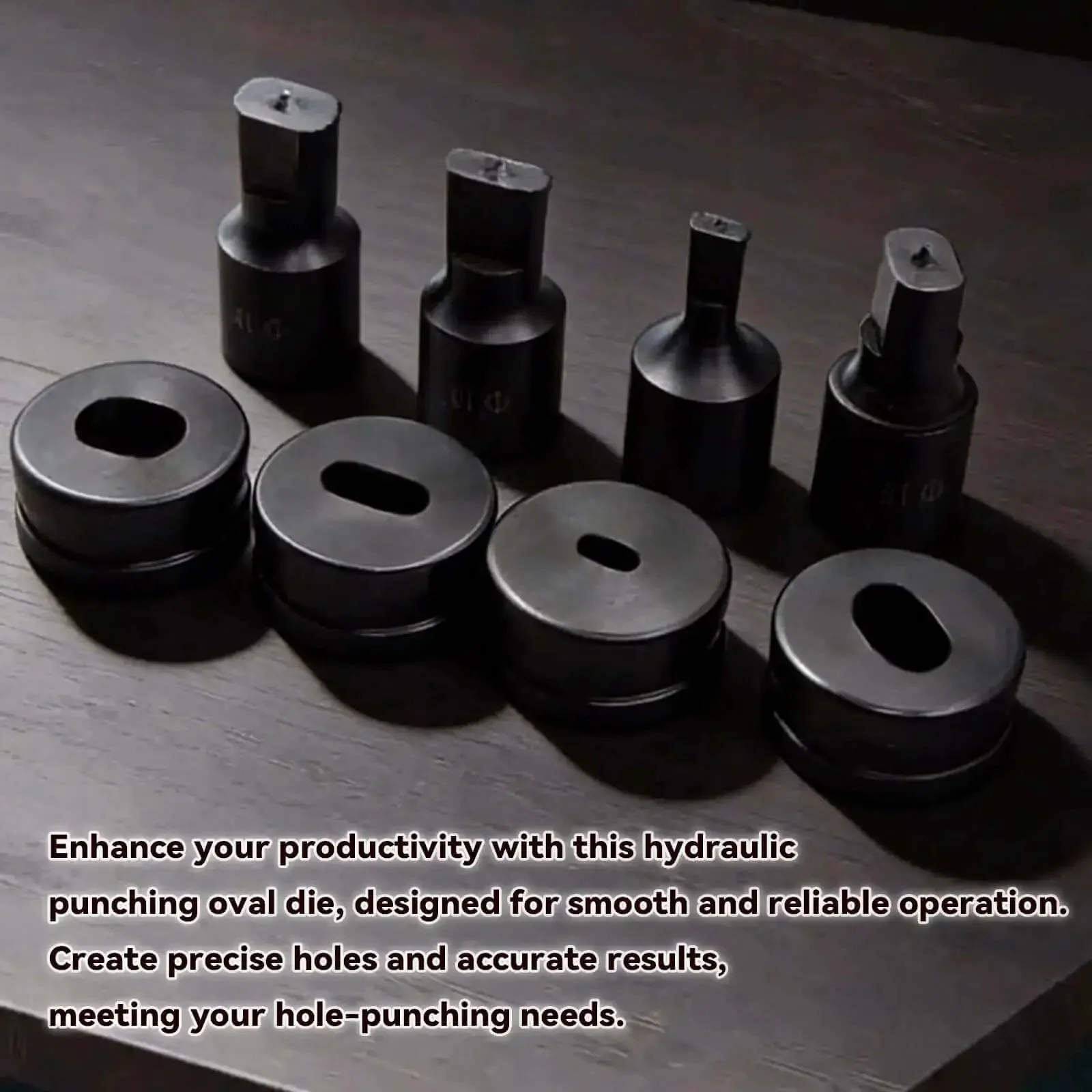 Hydraulic Oval Hole Punch Die For Metal Sheets 10x25mm Durable Replacement Punch Die Fits Steel Copper Aluminum All Models Built To Last Heavy Duty Industrial Grade - Image 2