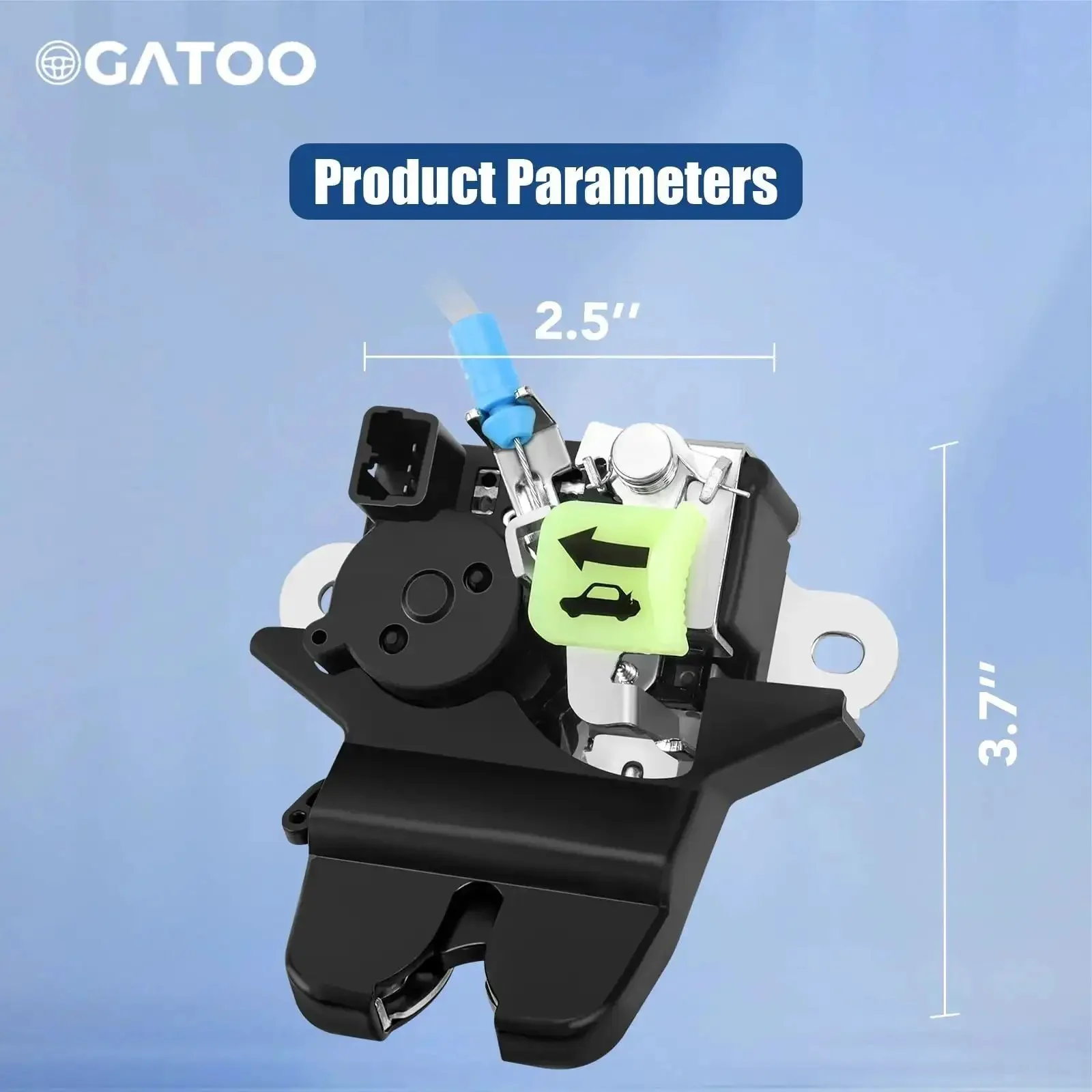 Hyundai Sonata Trunk Latch Replacement Actuator For 2015 2016 2017 With Cable Rear Gate Hatch Lock Liftgate Fits 1.6L 2.0L 5.4L Engine Replaces 81230-C1010 81230C1010 - Image 5