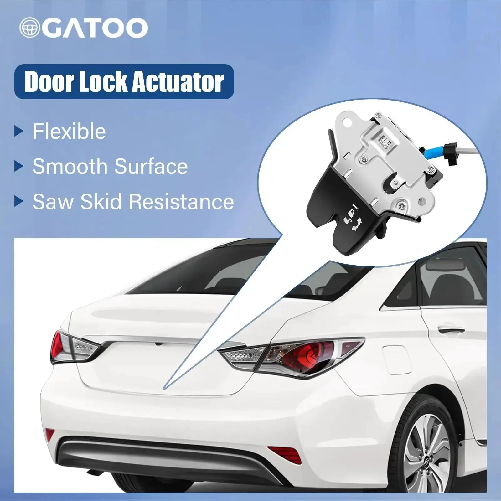 Hyundai Sonata Trunk Latch Replacement Actuator For 2015 2016 2017 With Cable Rear Gate Hatch Lock Liftgate Fits 1.6L 2.0L 5.4L Engine Replaces 81230-C1010 81230C1010 - Image 8