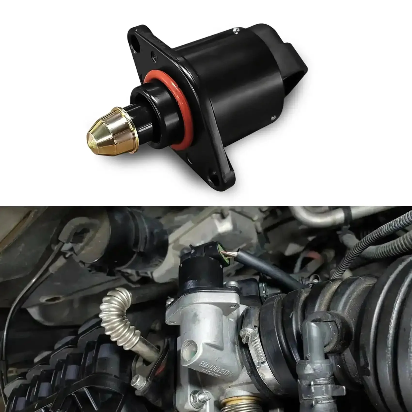 Idle Speed Control Valve And Idle Air Control Valve Throttle Stepper Motor For Stable Engine Operation Vehicle Repair Accessory Compatible With King Kong Replaces OEM 90380 10526