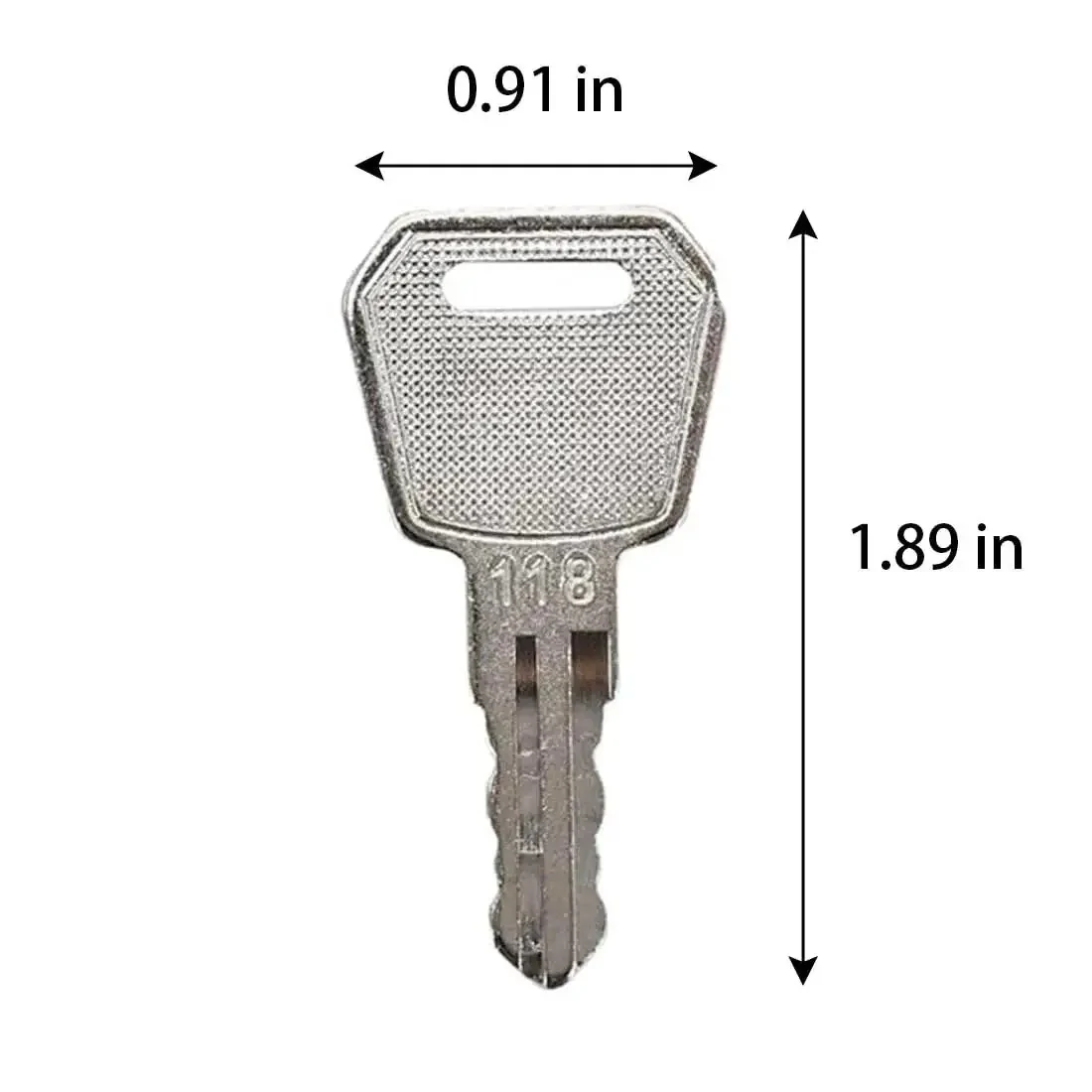 Ignition Keys For Electric Pallet Jacks 1115-500016-00 Marked 118 Ready For E30 EZ30 EPT20-15ET EPT20-18EA ES10 Series JX1 JX2 Durable Precision-Cut Keys For Quick Insertion And Reliable Ignition - Image 2