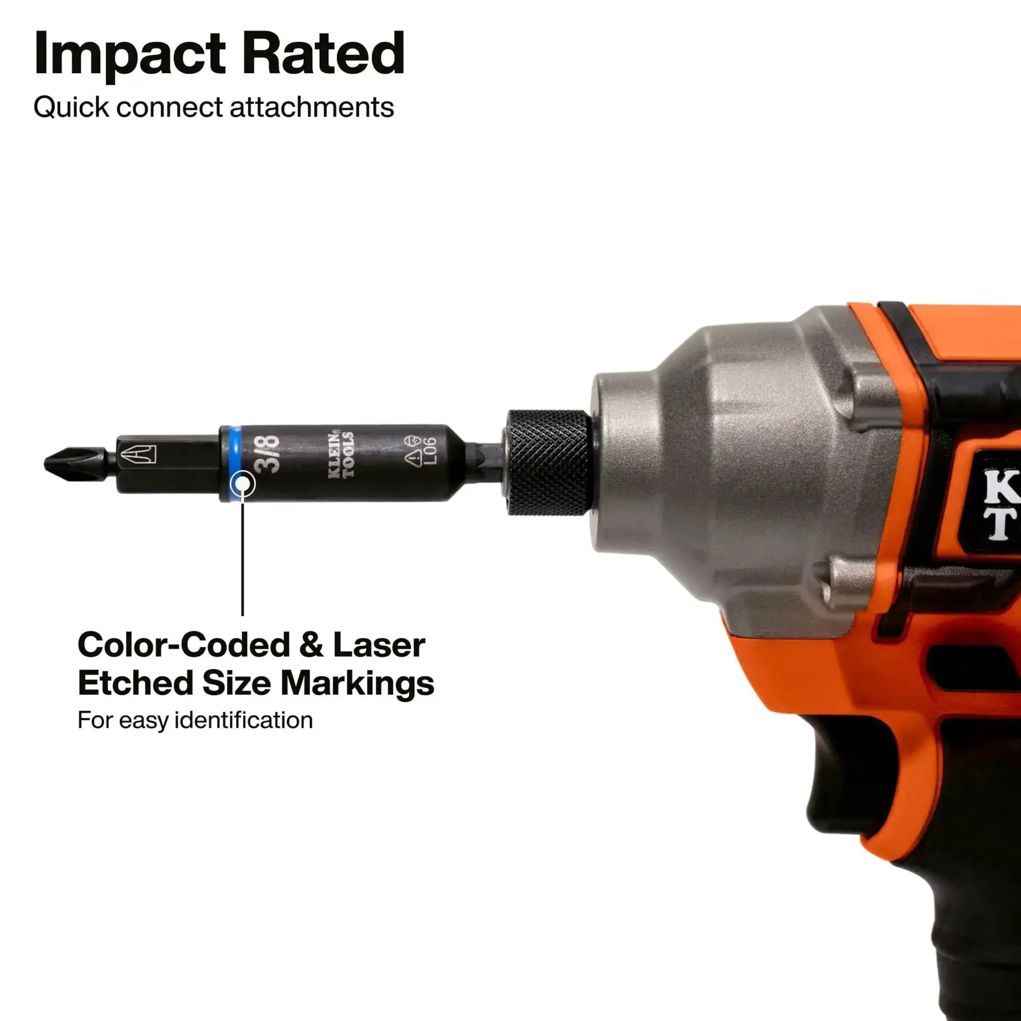 Impact Rated 11-in-1 Multi Bit Screwdriver And Nut Driver With Phillips Slotted Square And Torx Bits, Converts To Four Nut Driver Sizes, Interchangeable Components Built For Drill And Driver Use, All Purpose Heavy Duty Tool - Image 11