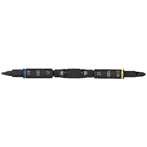 Impact Rated 11-in-1 Multi Bit Screwdriver And Nut Driver With Phillips Slotted Square And Torx Bits, Converts To Four Nut Driver Sizes, Interchangeable Components Built For Drill And Driver Use, All Purpose Heavy Duty Tool - Image 3