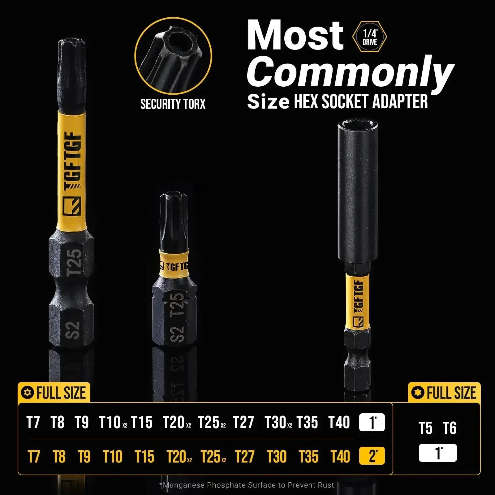 Impact Torx Bit Set 31 Pieces For Security Torx T5 Through TT40, S2 Steel, 1 Inch And 2 Inch CNC Machined Tips, Magnetic Bit Holder, Tamper Proof Star Bits, Beefed Up Heavy Duty Driver Set For Impact Tools - Image 9