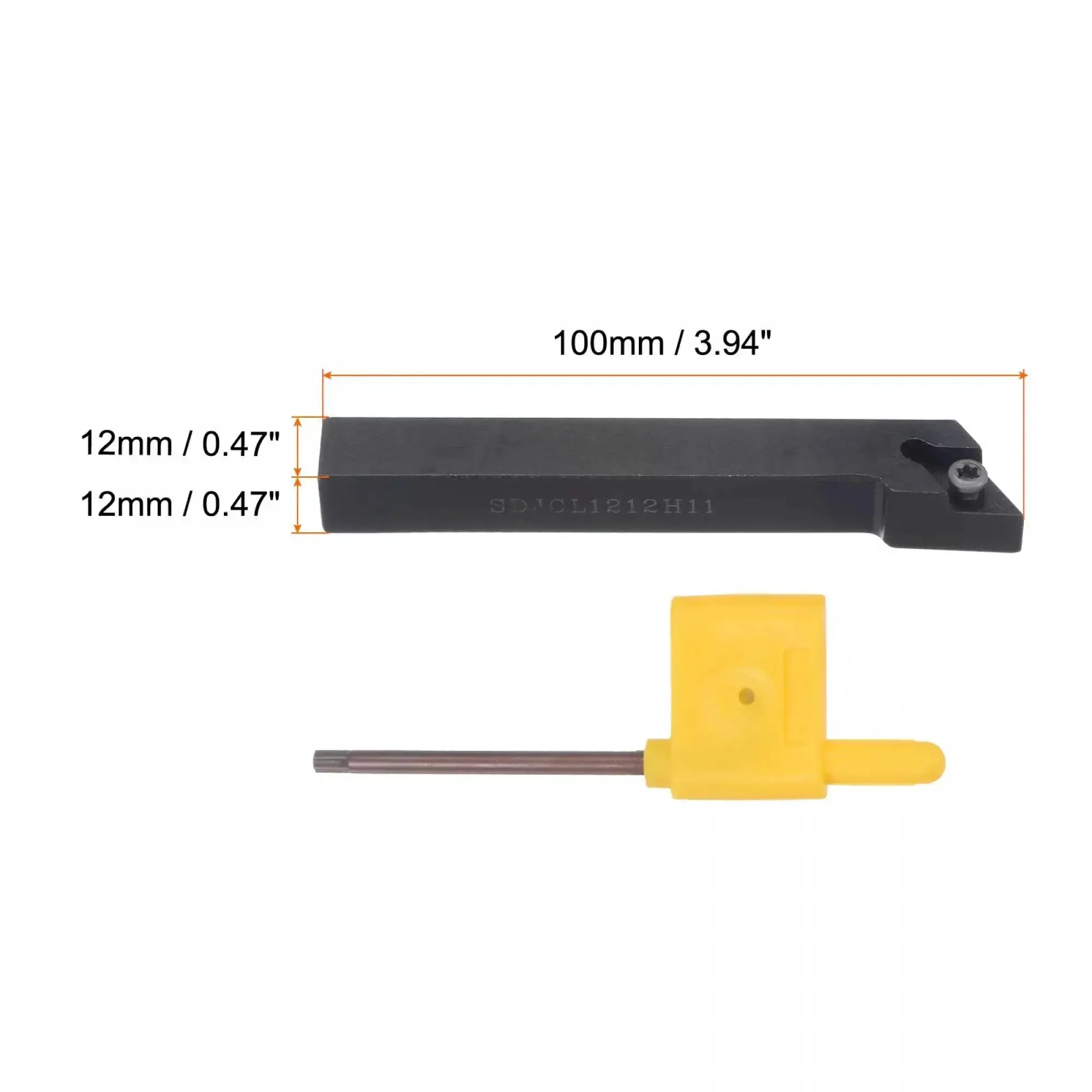 Indexable CNC Lathe Turning Tool Holder 93 Degree SDJCL1212H11 With One Half Inch Shank 42Cr Steel Carbide Tool Holder For Turning Grooving And Threading DCMT07 And DCMT11 Inserts Compatible - Image 5