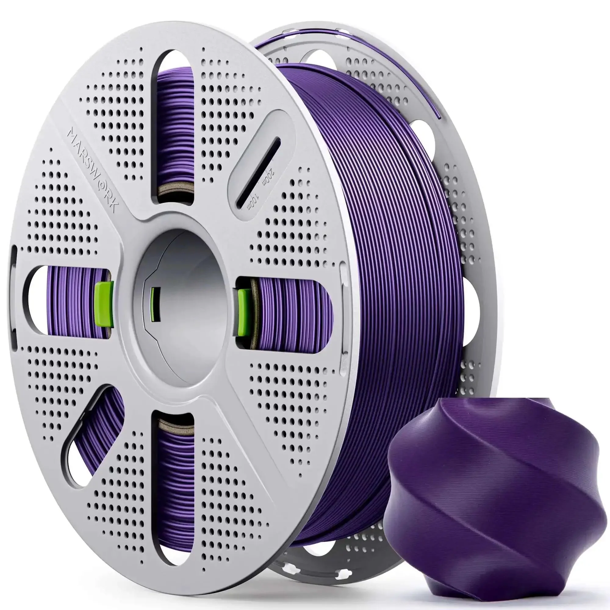 Indigo Purple PLA Basic Pre Dried Filament With Quick Swap Reusable Spool 1kg 1.75mm 3D Printing Filament Optimized For Bambu Lab Printers For Easy Color Swaps And Clean Tangle Free Printing