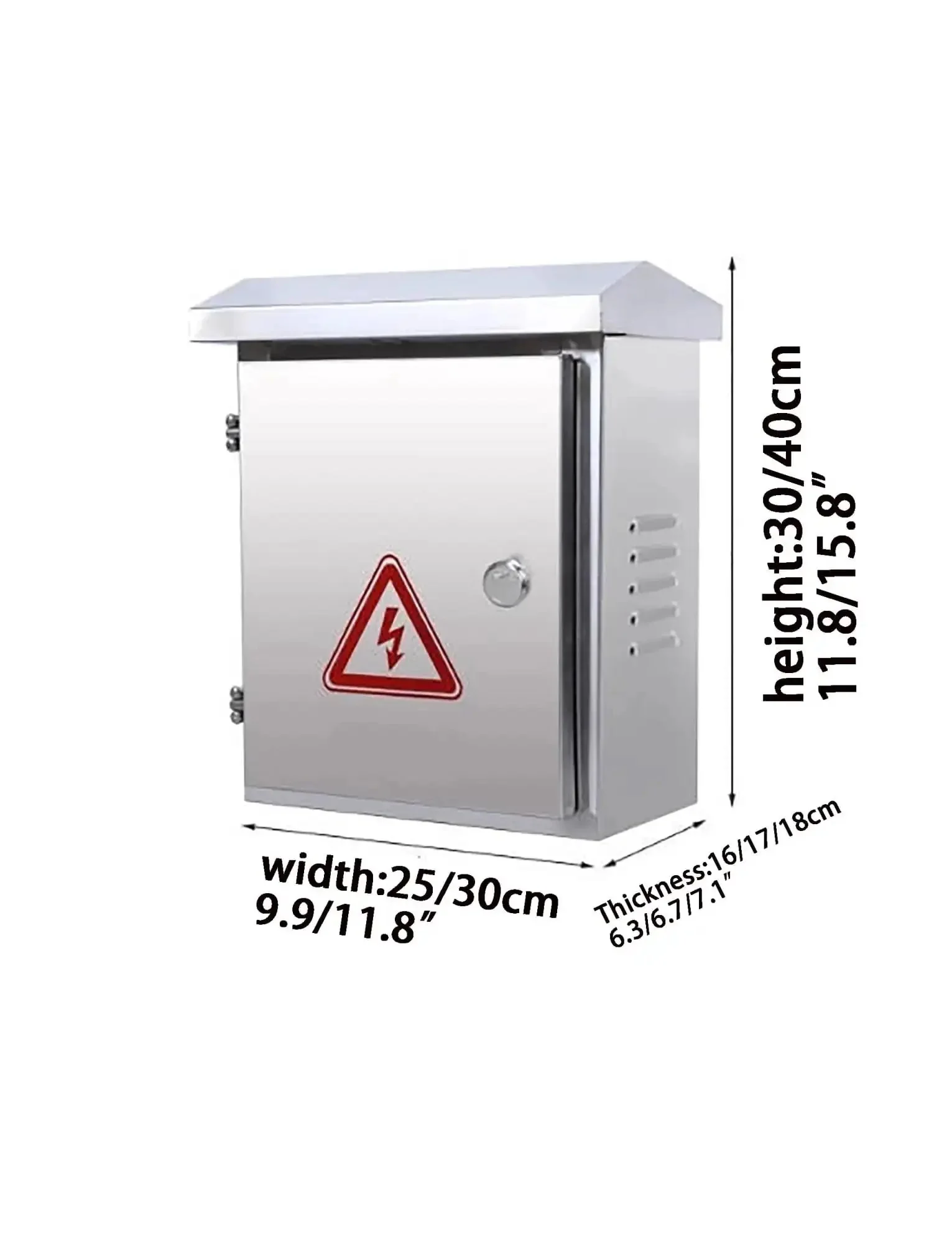 Indoor Outdoor Electrical Cabinet For Home And Industrial Monitoring Control Panel Enclosure Custom Empty Distribution Chest Weatherproof Ready To Roll Built To Last Outdoor Enclosure Fits 30x25x16 Cm 11.8x9.9x6.3 In - Image 7