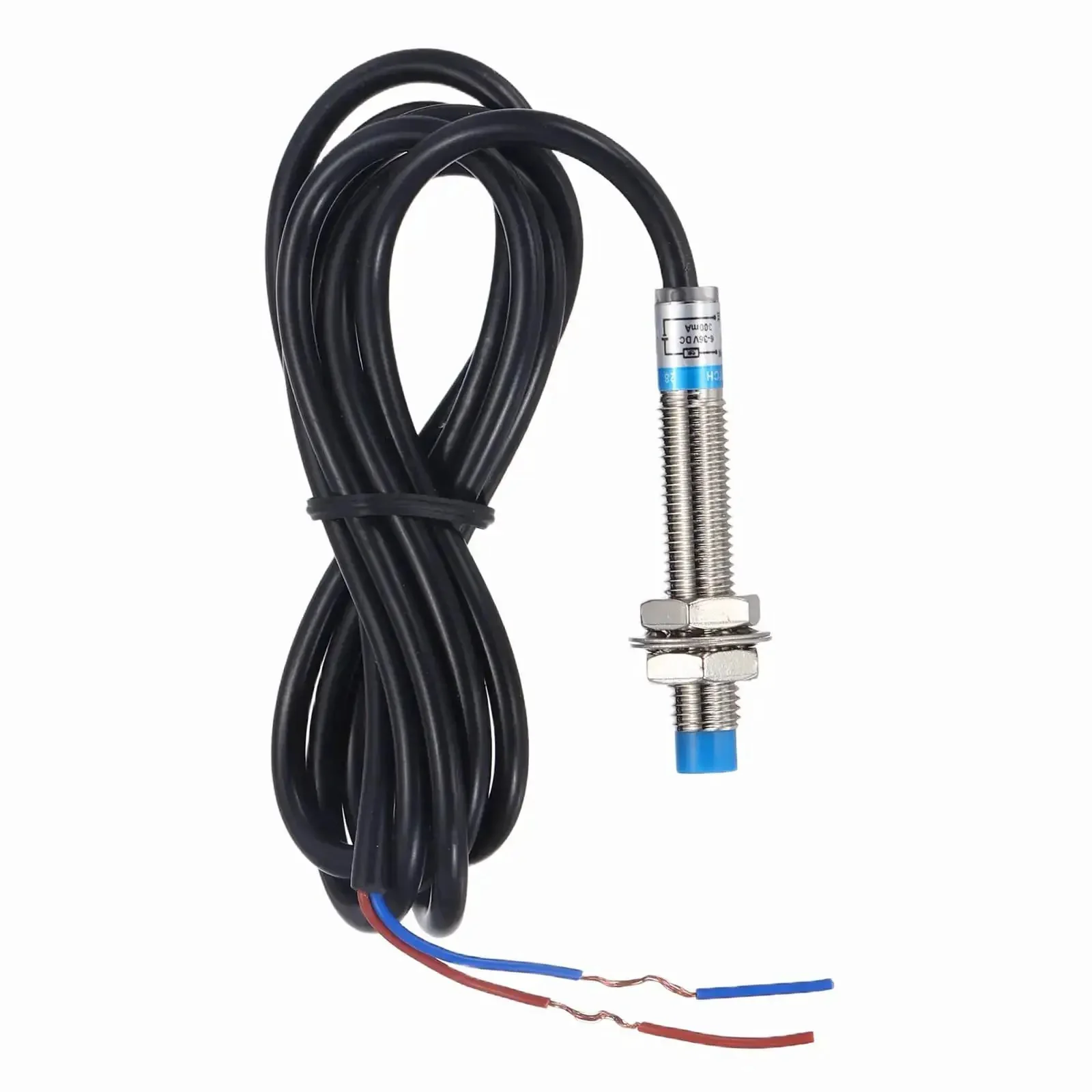 Inductive Proximity Sensor PNP No M8 DC 6 36V 300mA 2 Wire 2mm Sensing Distance Non Contact Metal Detector For Industrial Automation Gear Machine Tools Metallurgy Textile And Printing Equipment