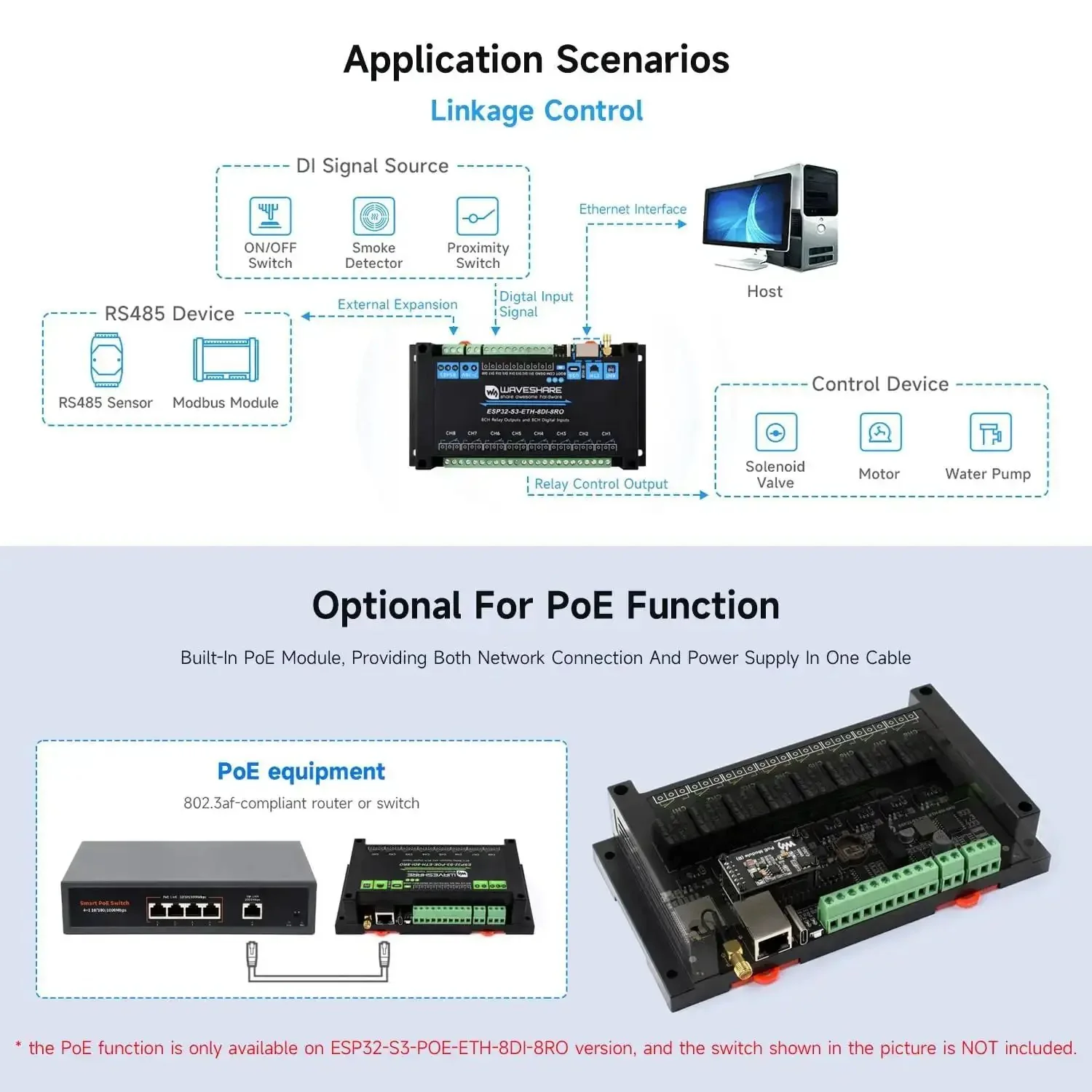 Industrial 8-Channel ESP32-S3 WiFi Relay Module With Onboard Plug-And-Play Isolated RS485 Interface, Xtensa LX7 Dual-Core Processor Up To 240MHz, Built-In Isolation Protection Circuits For Rugged IoT Automation And Smart Home Relay Control - Image 4