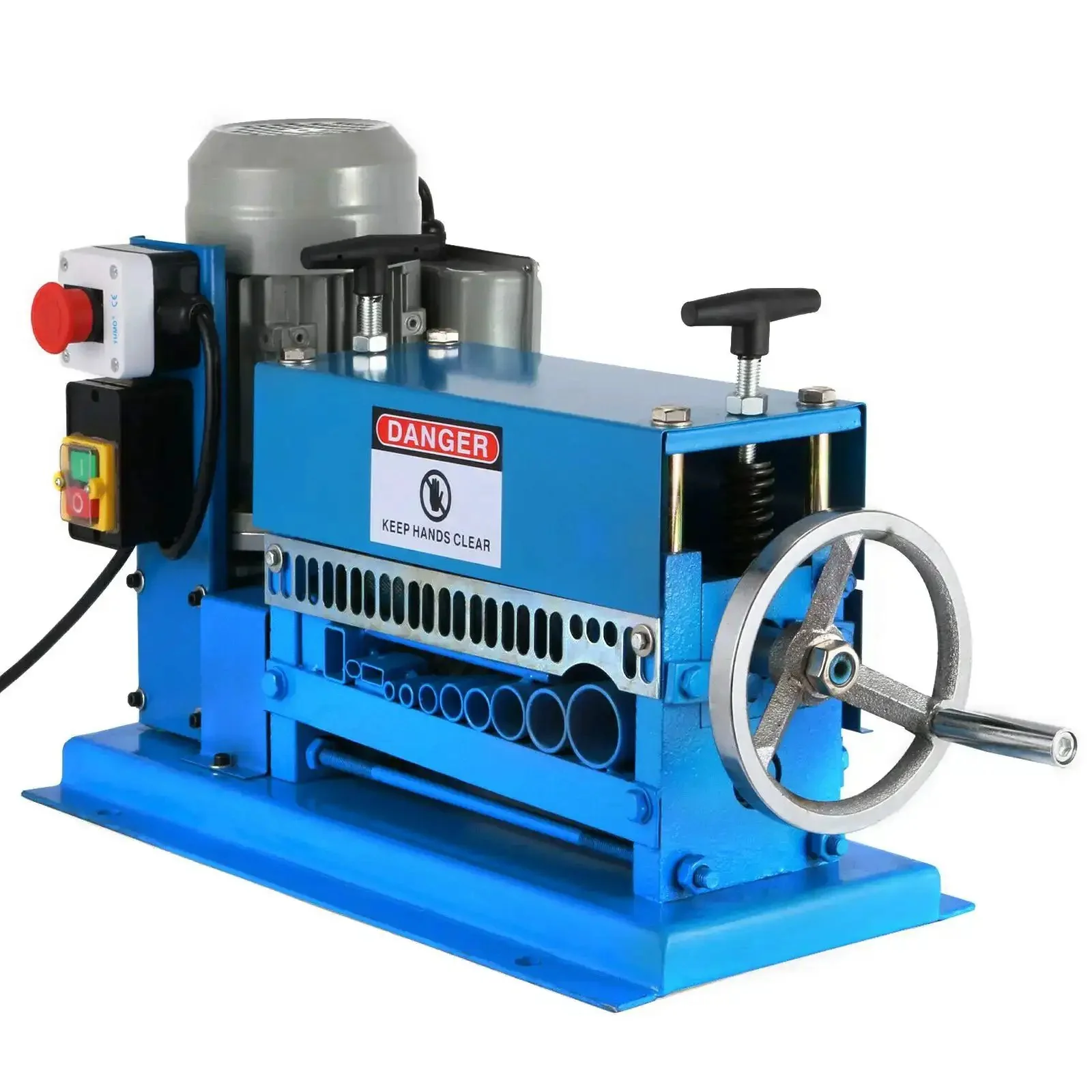 Industrial Auto Wire Stripping Tool Workhorse With 11 Channels And 10 Blades, 0.06 To 1.5 Inch Range, Heavy Duty Aluminum Alloy Construction, Drill Driven Or Manual Hand Crank Operation For Easy Copper Wire Recycling - Image 2