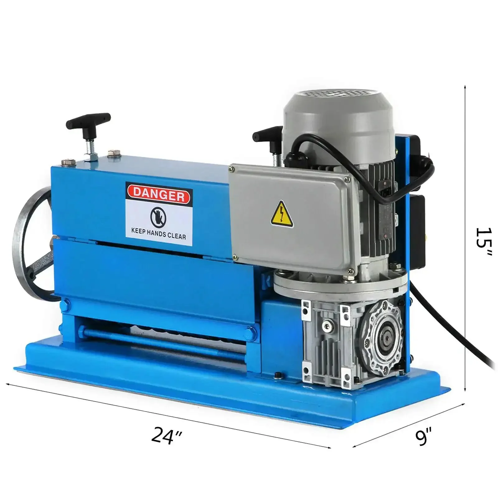 Industrial Auto Wire Stripping Tool Workhorse With 11 Channels And 10 Blades, 0.06 To 1.5 Inch Range, Heavy Duty Aluminum Alloy Construction, Drill Driven Or Manual Hand Crank Operation For Easy Copper Wire Recycling - Image 9