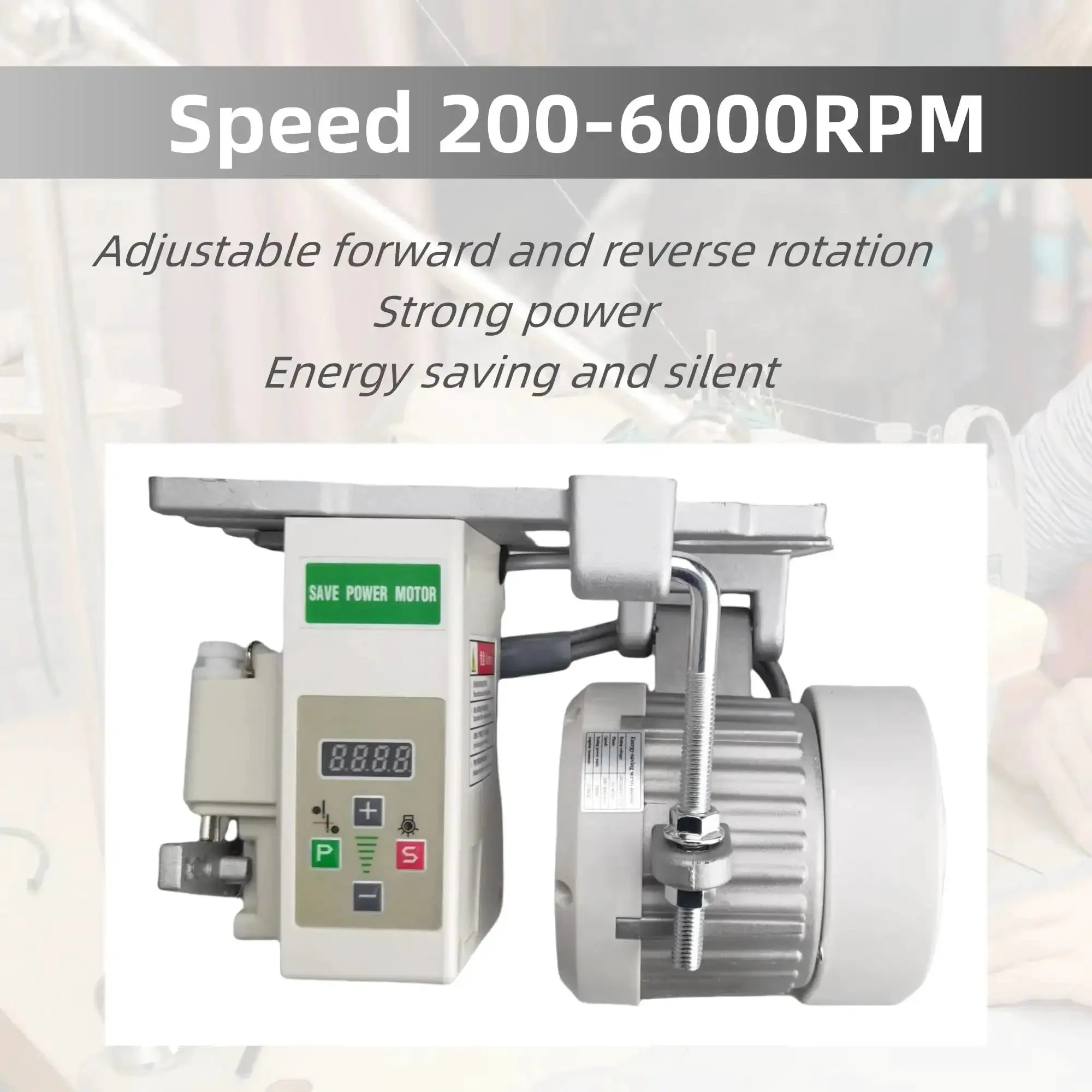 Industrial Brushless Sewing Machine Motor 110V 750W 1HP With Pure Copper Coils Energy Saving Quiet Operation For Heavy Duty Sewing And Universal Fit For Juki Brother Singer And More - Image 6