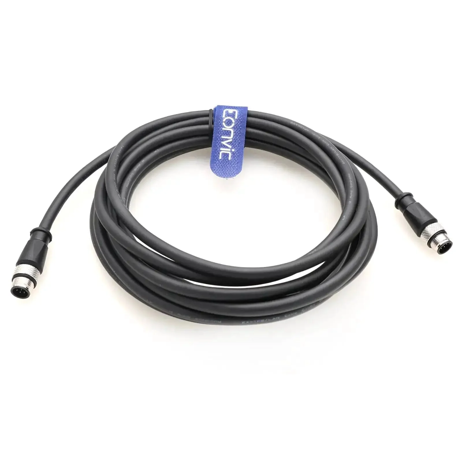 Industrial M12 A-Coded 8 Pin Male To Male Connector Extension Cable For Sensors And Robotics Gear Perfect For Servo Encoders Actuators PLC I O And Remote I O Power And Signal Transmission - Image 4