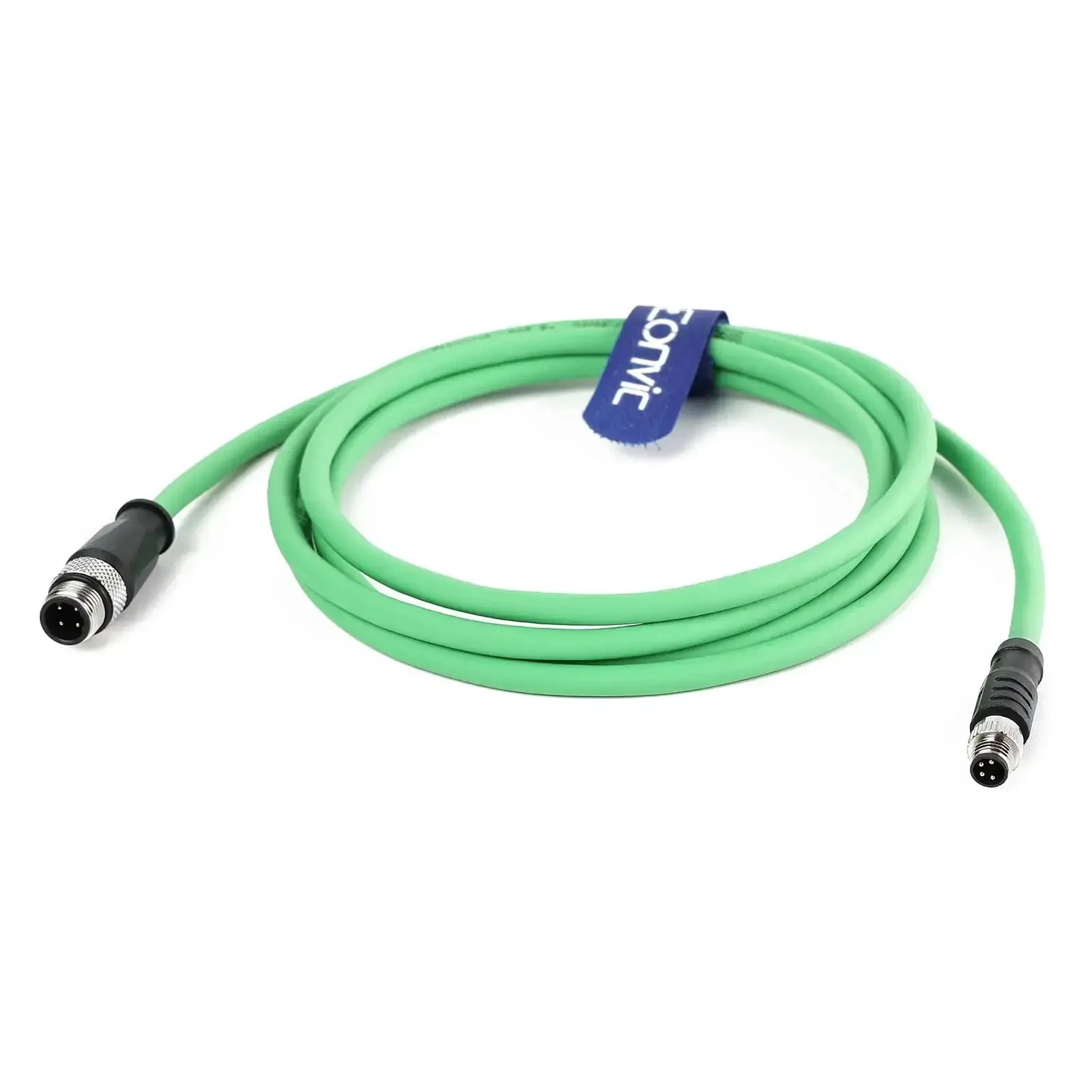Industrial M12 D Code 4 Pin To M8 A Code 4 Pin Sensor Cable Shielded High Flex IP67 For PLC I O Systems Sensors Actuators And Networking Equipment 2m Cable Built Tough Rock Solid For Harsh Factory Environments
