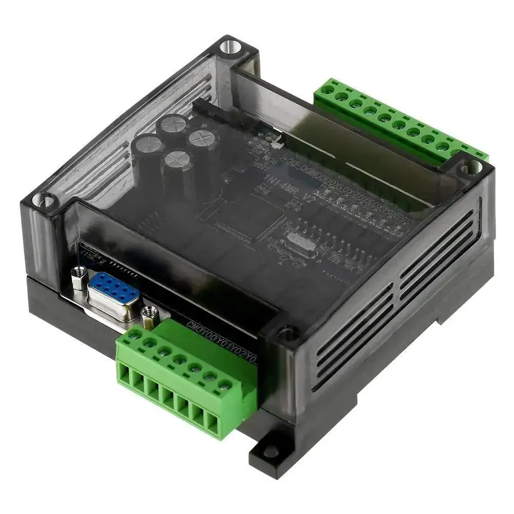 Industrial PLC Controller 24V DC With 8 Inputs And 6 Outputs, Fast 32-Bit MCU, Rock-Solid Reliability, Plug-And-Play Online Monitoring And Storage, Smooth HMI Connection, Relay Output, Compatible With GX Developer And GX Works2