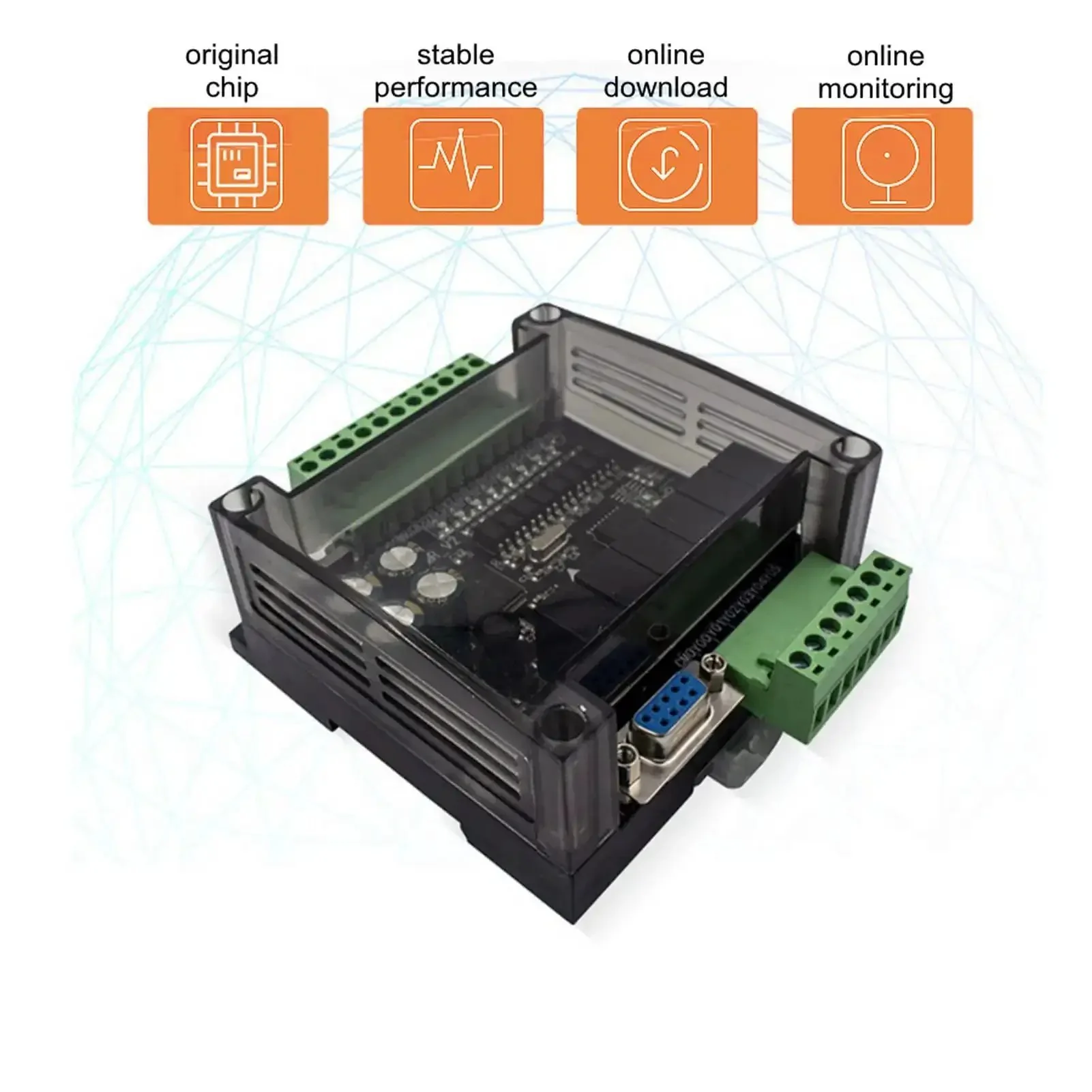 Industrial PLC Controller 24V DC With 8 Inputs And 6 Outputs, Fast 32-Bit MCU, Rock-Solid Reliability, Plug-And-Play Online Monitoring And Storage, Smooth HMI Connection, Relay Output, Compatible With GX Developer And GX Works2 - Image 6