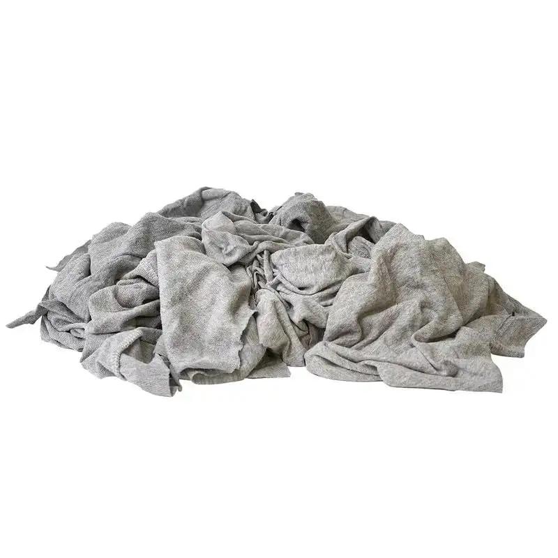 Industrial Recycled Gray T Shirt Rags 25 Lb Box For Heavy Duty Cleaning Wood Oil Paint Dirt Bulk Mechanic And Painter Rag Sets For Janitorial Tasks And Surface Maintenance - Image 10