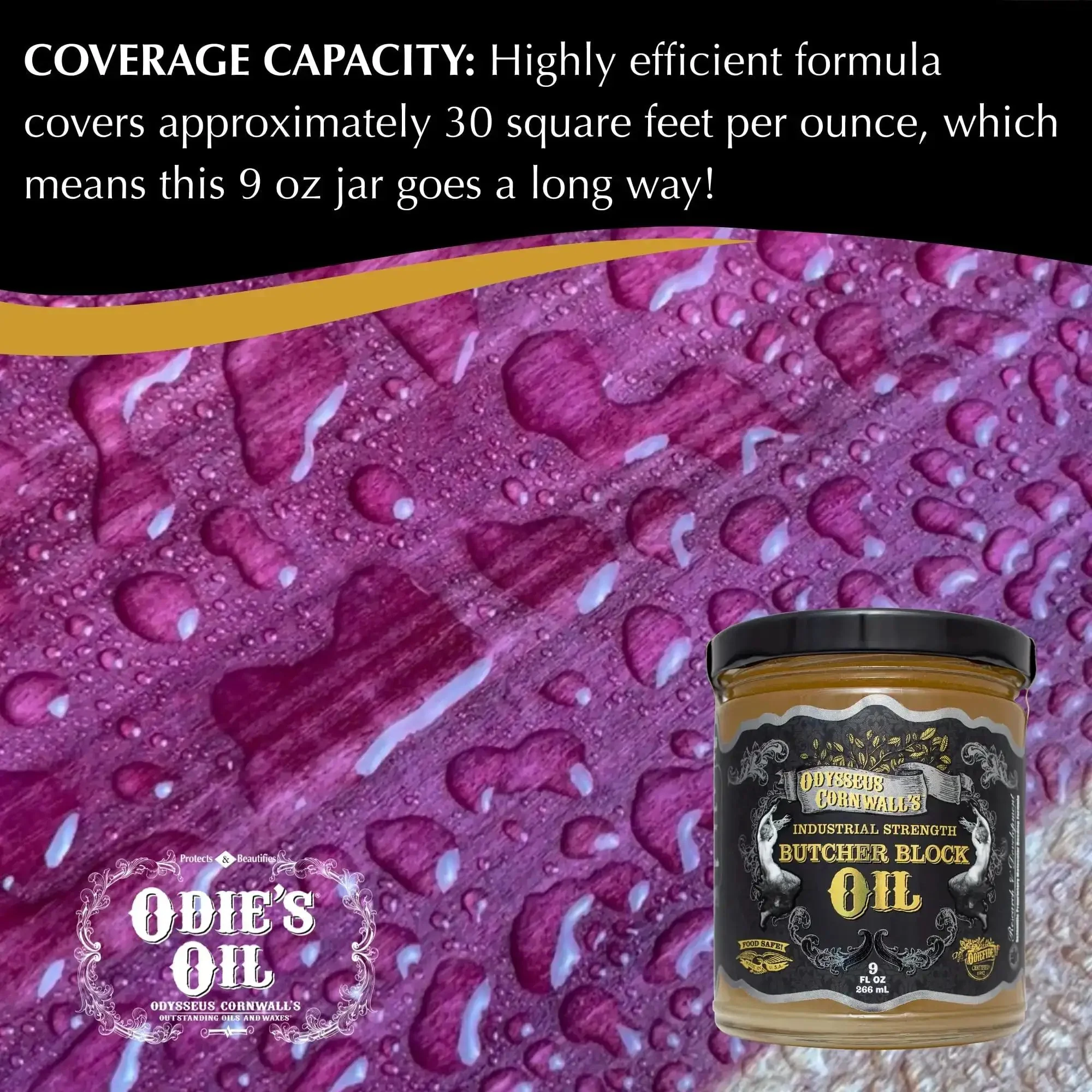Industrial Strength Butcher Block Oil For Cutting Boards And Countertops, Deep Penetration And Rich Protection, Food Safe And All Natural Cure Finish, Unparalleled Coverage, Long-Lasting Shine For Wood Surfaces - Image 5