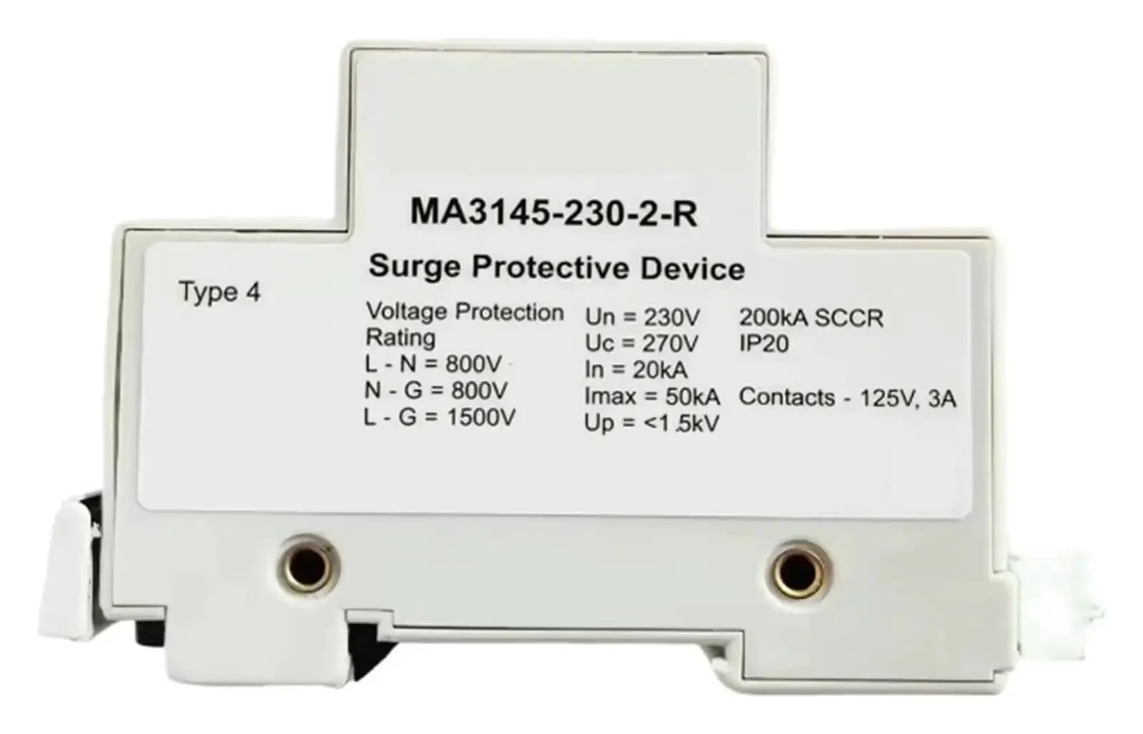 Industrial Surge Protector For 230V AC Systems 2 Module DIN Rail Protector Voltage Spike Shield For Heavy Machinery Gear Max Uptime Power Guard For Industrial Equipment Electrical Guardian - Image 2