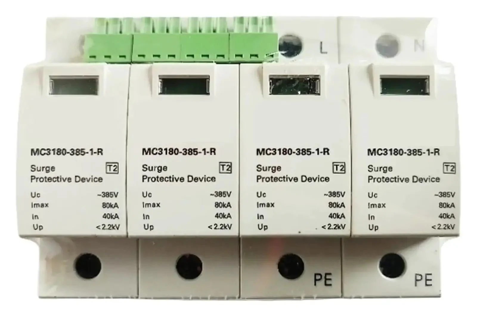 Industrial Type 2 Surge Protection Device MC3180-385-1-R DIN Rail Protector for Equipment Safeguards Sensitive Gear From Voltage Spikes and Keeps Energy Stable Boosting Uptime Across Industrial Applications