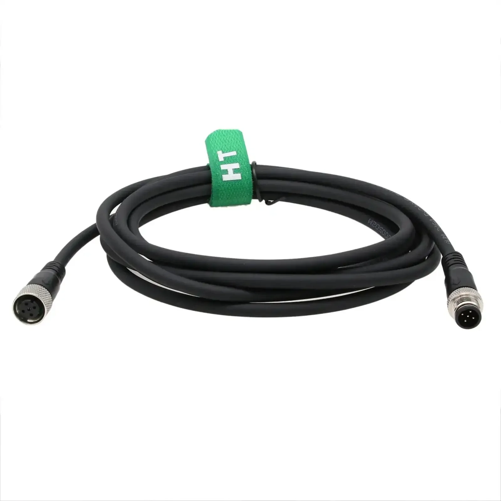 Industry Grade M12 A Coded 5 Pin Male To 5 Pin Female Actuator Sensor Cable Shielded Heavy Duty Data Link For Industrial Automation Camera IO Link Profibus Network 20 Meter PVC Jacket - Image 6