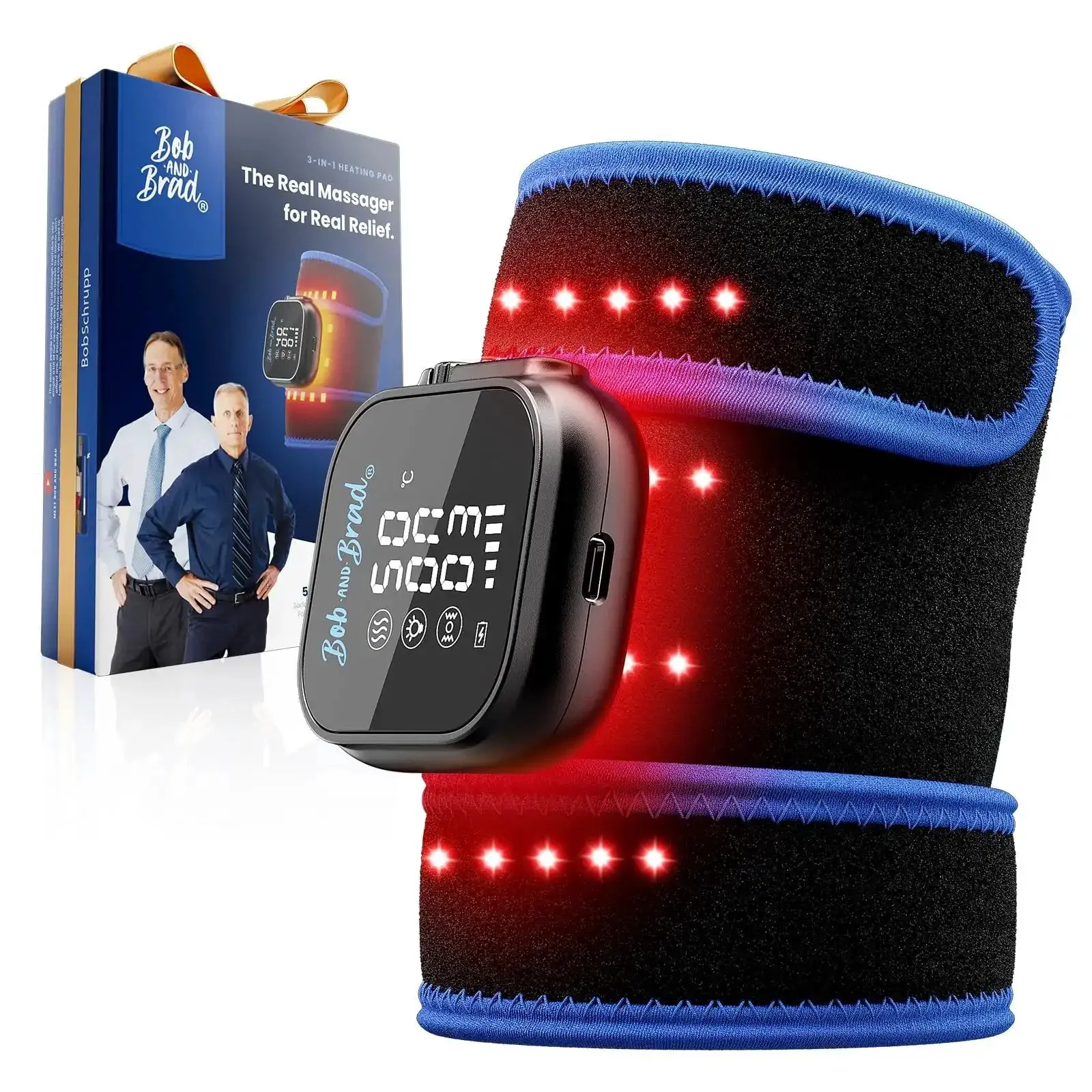 Infrared Heated Wrist Wrap With Vibration Massage For Carpal Tunnel And Arthritis, Cordless Pain Relief For Hand And Elbow, 3 Heat Levels, 3 Vibration Modes, Dual 660nm Red Light, FSA HSA Eligible